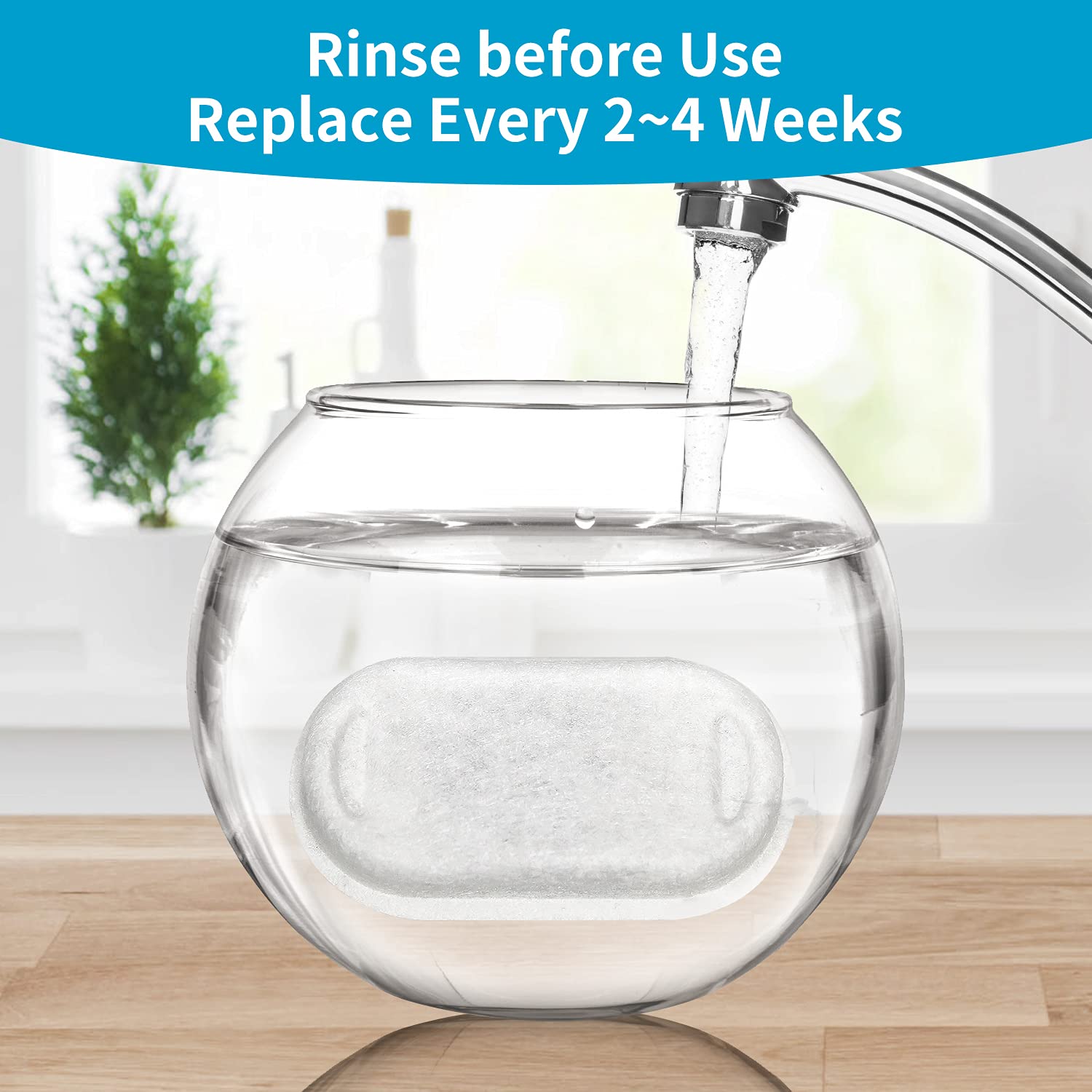 Paquete de 16 filtros para fuentes de agua para gatos de acero inoxidable de 108oz/3.2L y 67oz/2L, filtros de repuesto para fuentes de agua para mascotas