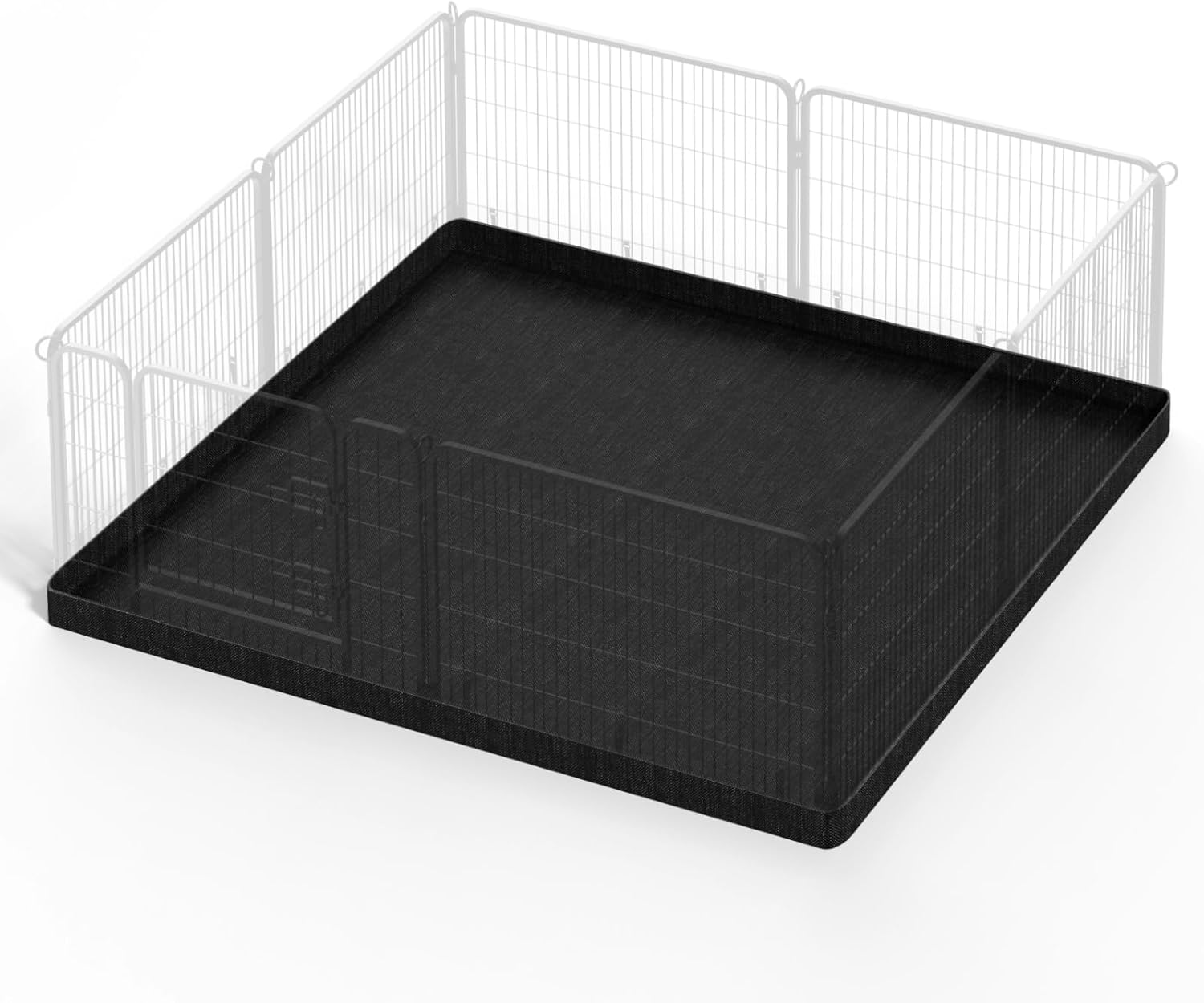 PJYuCien Dog Playpen Bottom Pad - Stabilize The Dog Play Pen, Easy to Clean and Waterproof, Fits Most 8 Panels 24 Inch Width Metal Dog Fence Square 48”x48 Dog Playpen(Only Bottom Pad, No Playpen)