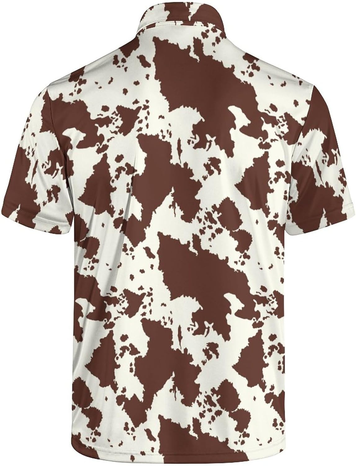 Men's Golf Shirt Funny Polo Shirts Button Up Short Sleeve Party Outfit Shirt for Men