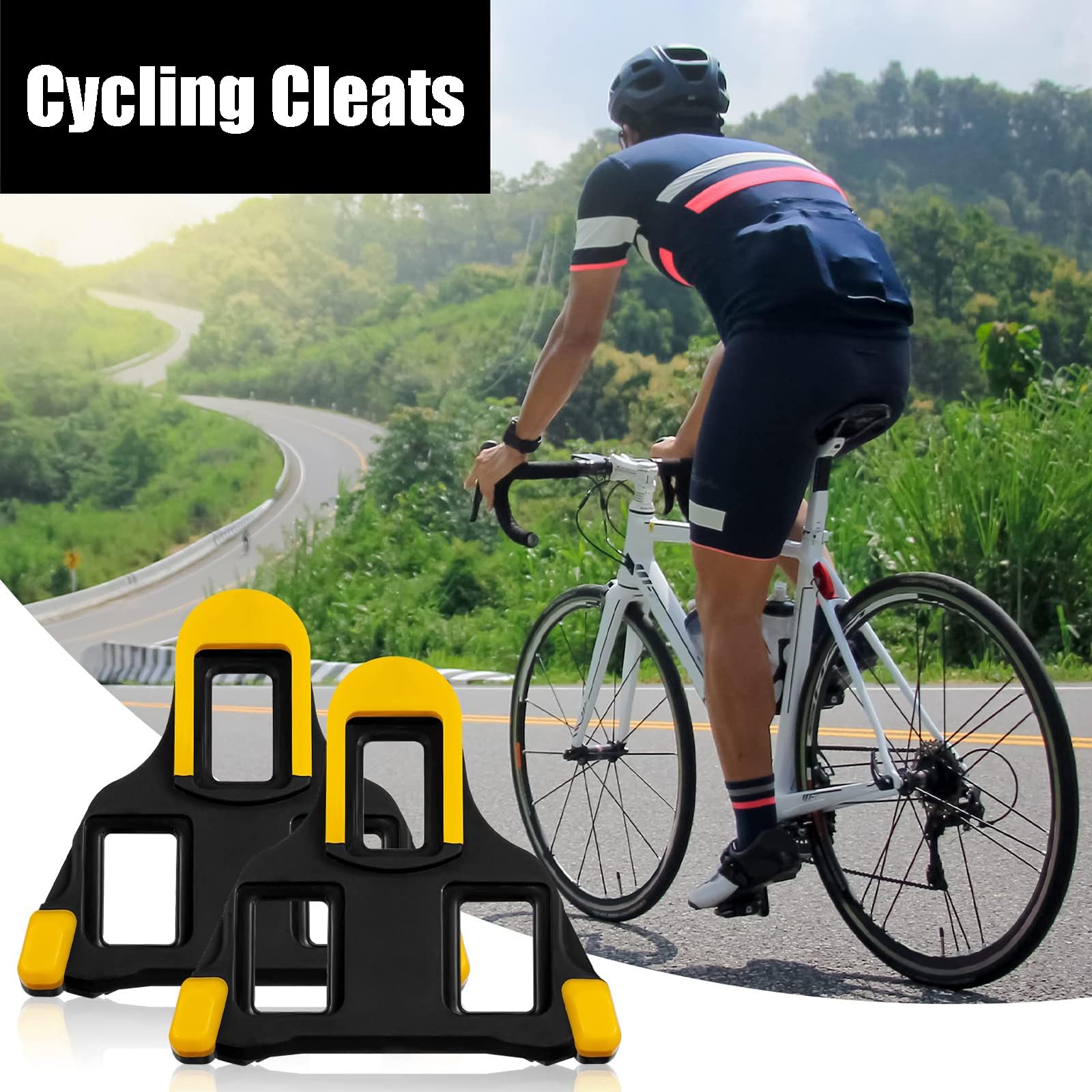 Calas de Bicicleta de Carretera SPD-SL 2 PCS Antideslizantes Compatibles