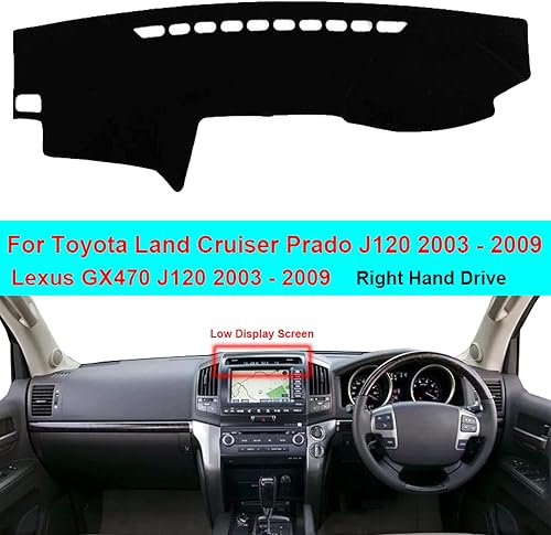 Miniatura 3 de Para Toyota Land Cruiser Prado 2003-2009, cubierta de salpicadero de automóvil, alfombrilla para salpicadero, alfombra