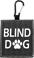 Vista 8 de Funda para perro ciego, correa para perro con discapacidad visual, etiqueta de parche de identificación de alerta, regalo de cumpleaños para mascotas
