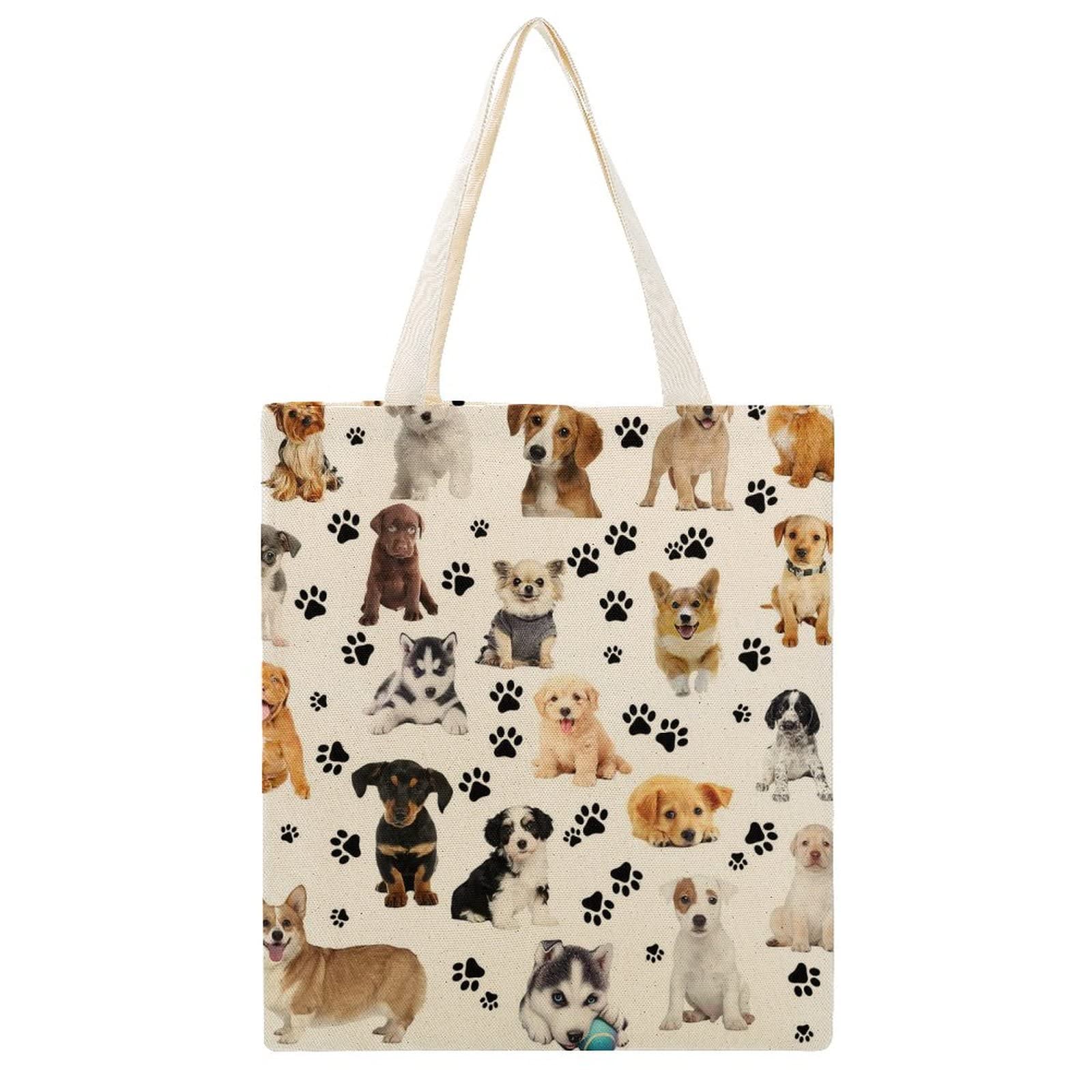 Amazon | [ZXHNB] トートバッグ キャンバス ショルダーバッグ 犬