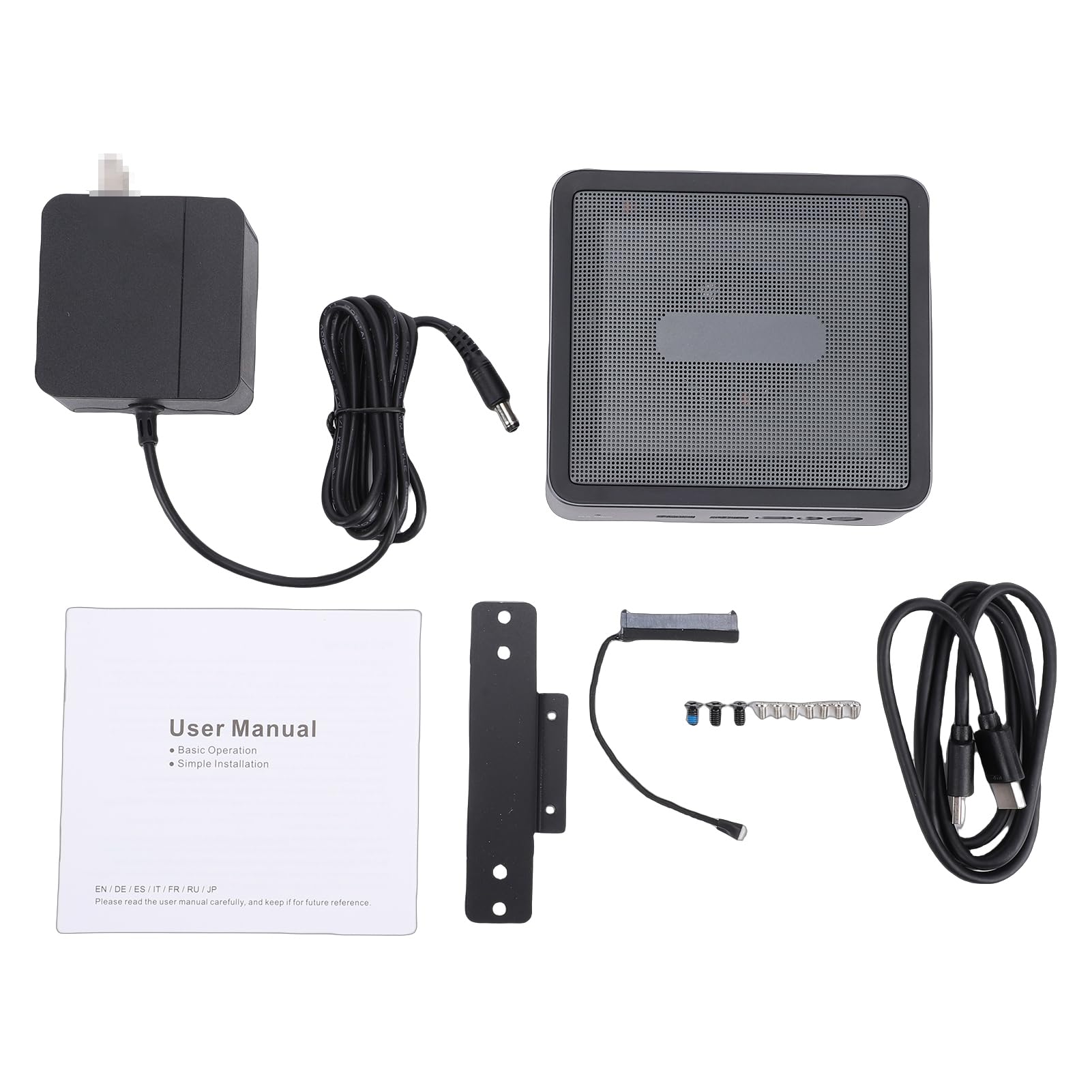 LICAEVEY Mini PC HDMI 4K Type C per Wins 11 Wins 10 Ubuntu Home Office Business Gaming, 16 Thread Fino a 4,5 GHz con Scheda Grafica Radeon Vega 8 WiFi 6 Bluetooth 5.2 (Spina europea)