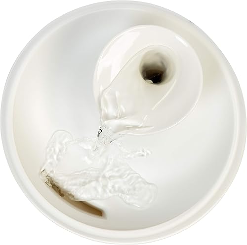 Miniatura 8 de IRIS Fuente de agua para gatos de EE. UU., 44 onzas / 1.3 L, boquilla para gatito, cuenco de agua para fuente de perro, filtro de carbón silencioso