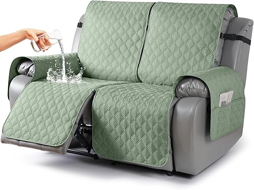 Miniatura 56 de TAOCOCO Fundas reclinables 100% impermeables, fundas de sofá reclinable con correas para las piernas, funda de sofá reclinable reversible para silla