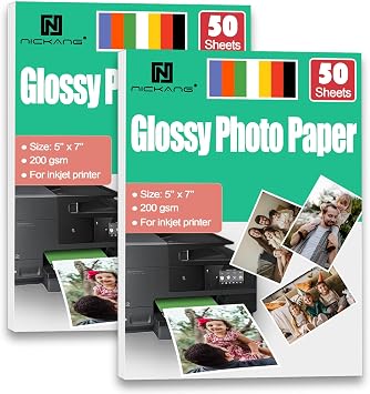 5x7 Glossy Photo Paper 200GSM 100 Sheets 50 x 2 Packs