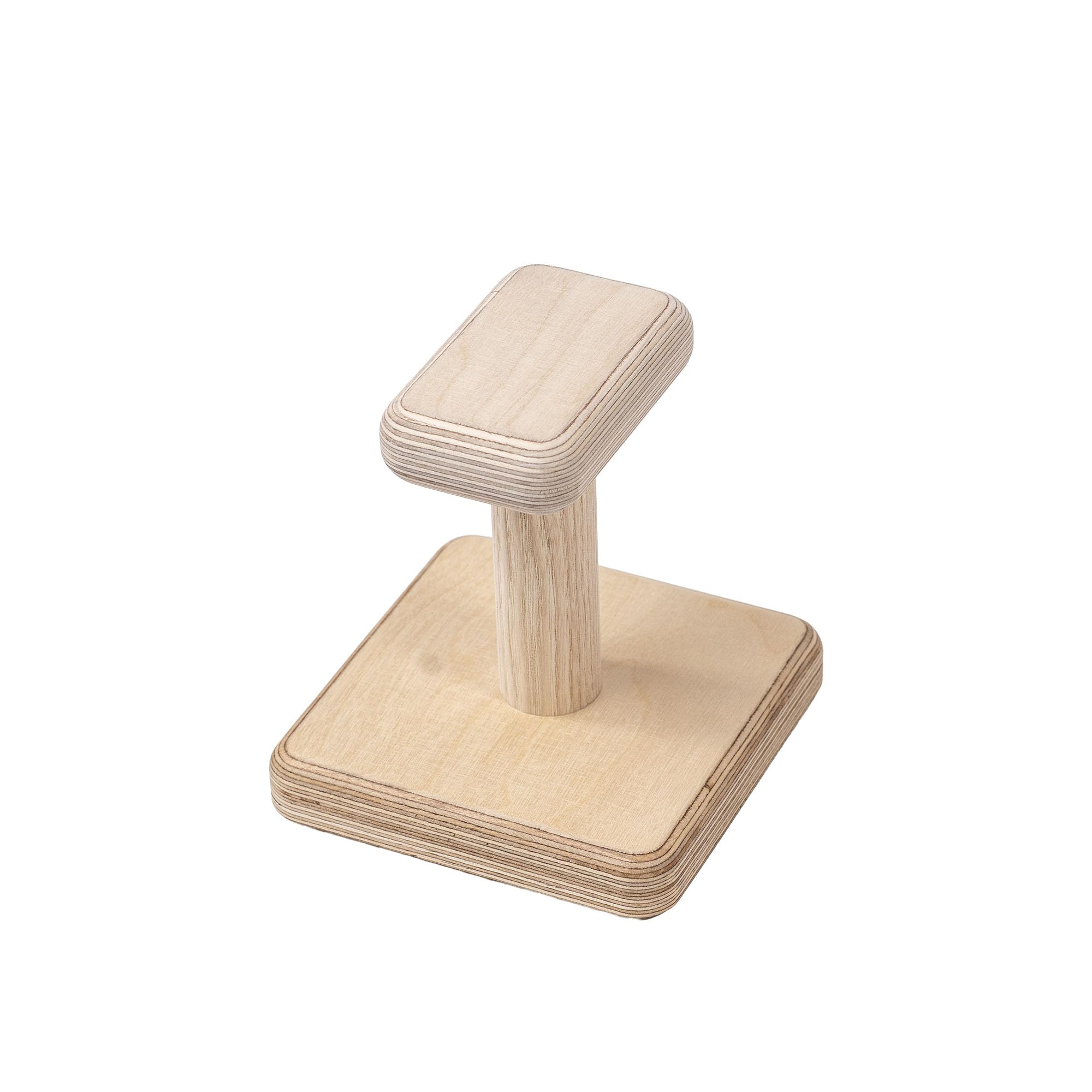 Handstandständer Mini für Calisthenics, 15x15 cm Basis, 16 cm Höhe, Holz Parallettes