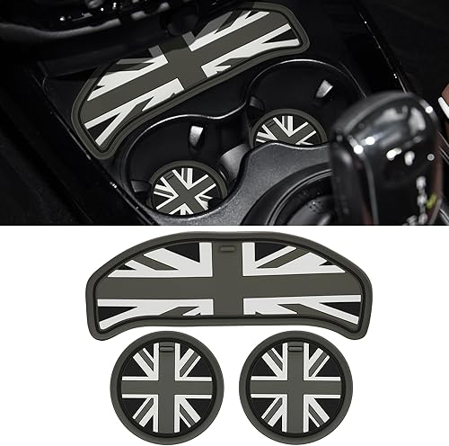 Miniatura 63 de TOMALL Portavasos compatible con Mini Cooper Hatchback F55 F56 de silicona para consola central de automóvil, soporte para portavasos de automóvil