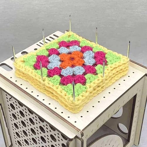 Miniatura 6 de Tazón de hilo de madera todo en uno, cuenco de hilo de madera para tejer, almacenamiento de hilo para bolsa de punto, soporte para herramientas de