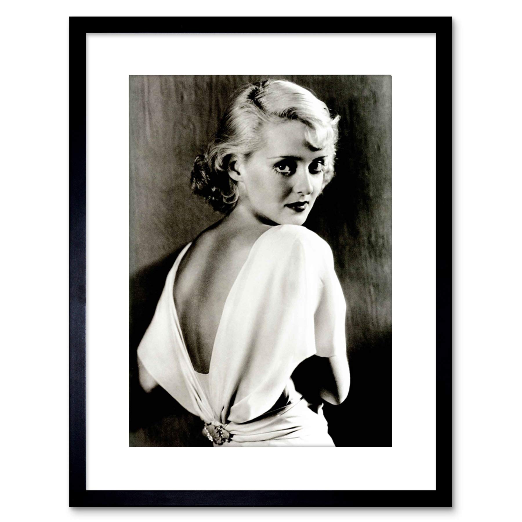 Wee Blue Coo 9x7 '' VINTAGE PHOTO BETTE DAVIS HOLLYWOOD ACTRESS FRAMED ART PRINT F97X1782