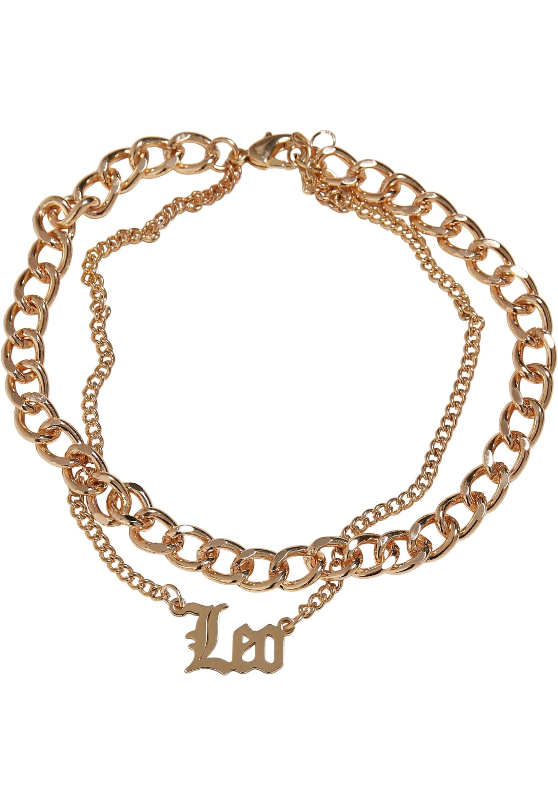 Urban Classics Unisex Anklet with Zodiac Sign Pendant, Men and Women Fashion Jewellery Chain Available in 12 Variations, Length 22 cm or 25 cm, S/M, Iron, No Gemstone