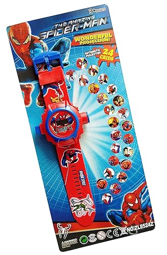 Digital 24 Images Spiderman Projector Watch for Kids(Unisex, Assorted Design)