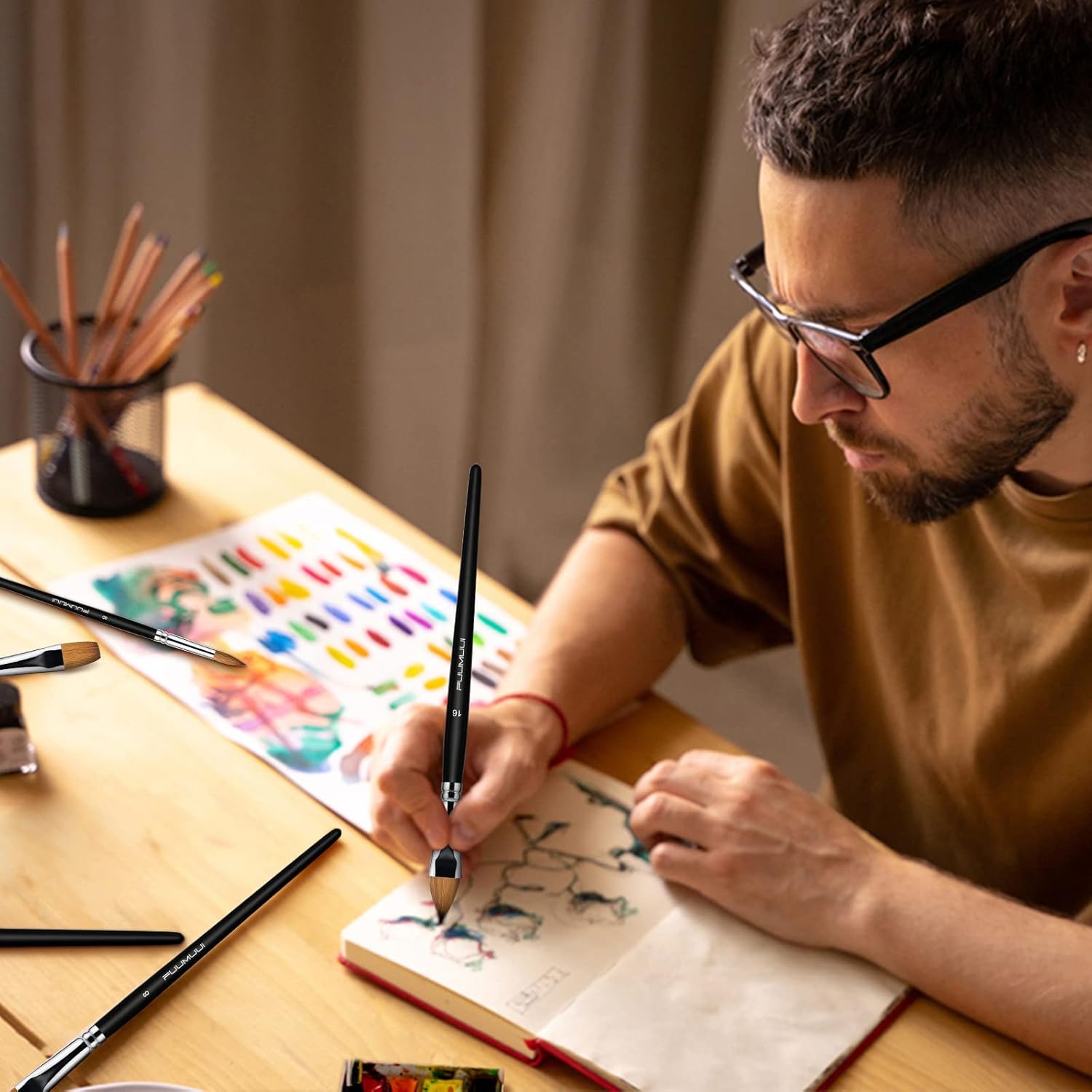 Professionelle Aquarellpinsel