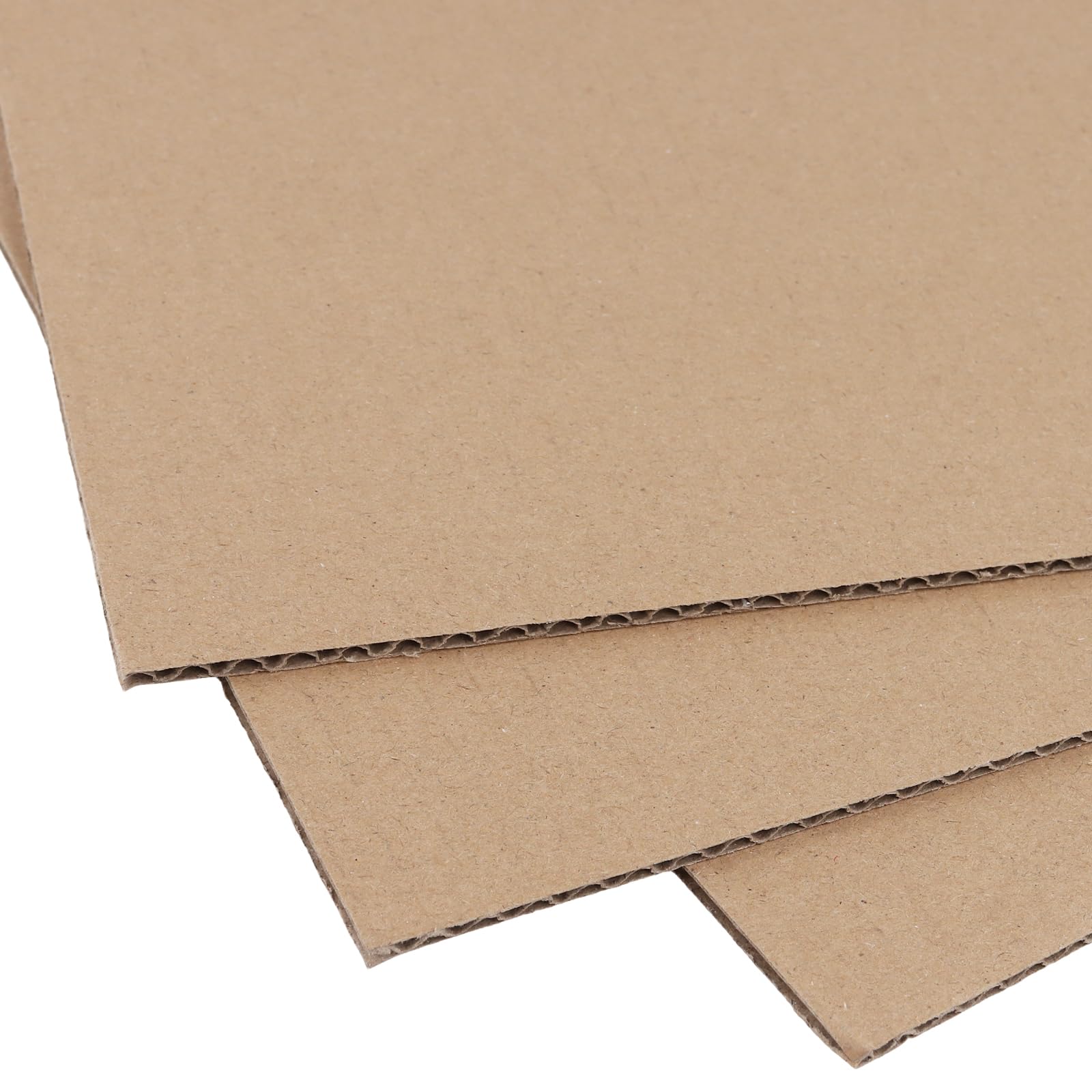 MUKCHAP 60 Pack Rectangle Corrugated Cardboard Sheets 30cm x 20cm x 3mm, 3 Layers Thick Cardboard Insert Sheets Pad for Packaging, Shipping and Crafting - Image 3