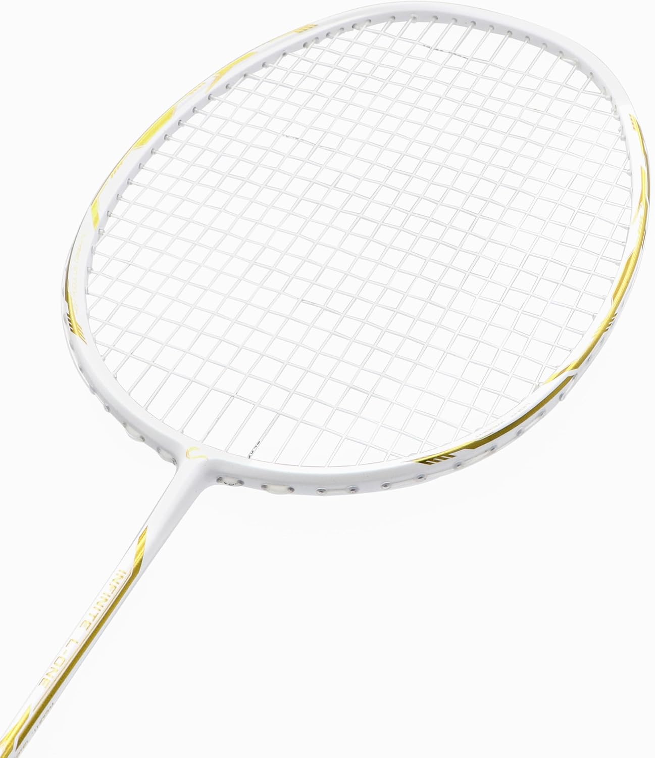 INFINITE Light Weight Badminton Racket with Free Racket Bag & & Socks & Grip & Badminton Keychain, High Carbon Fiber, 73g, G5, 24-30lbs, Suitable for Intermediate Level Players