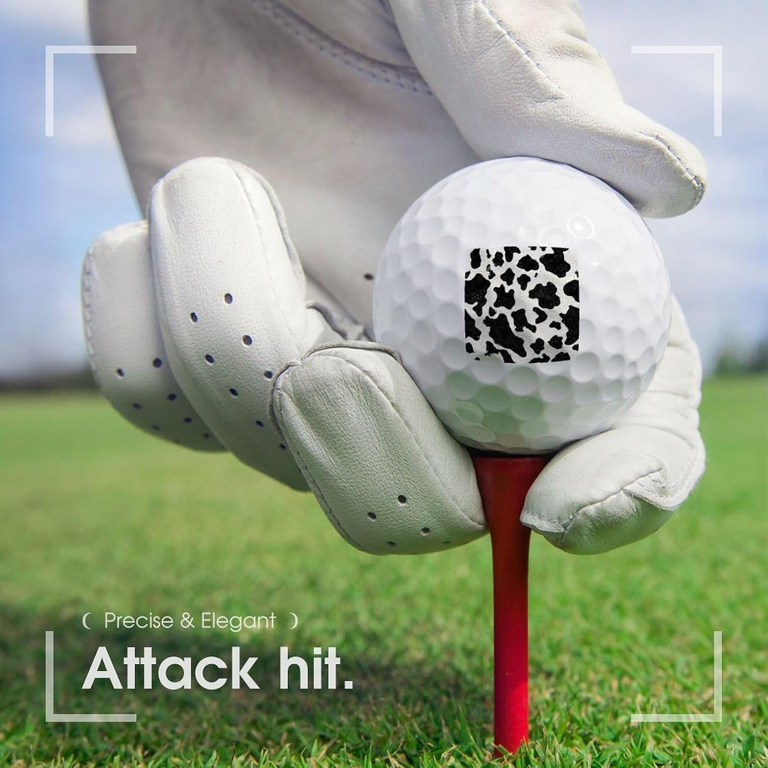 Cow Print Funny Golf Balls Novelty Golfer Gifts | Practice Balls,Golf Accessories