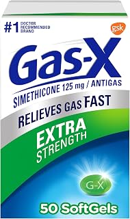 Gas-X Extra Strength Gas Relief Softgels with Simethicone 125 mg - 50 Count