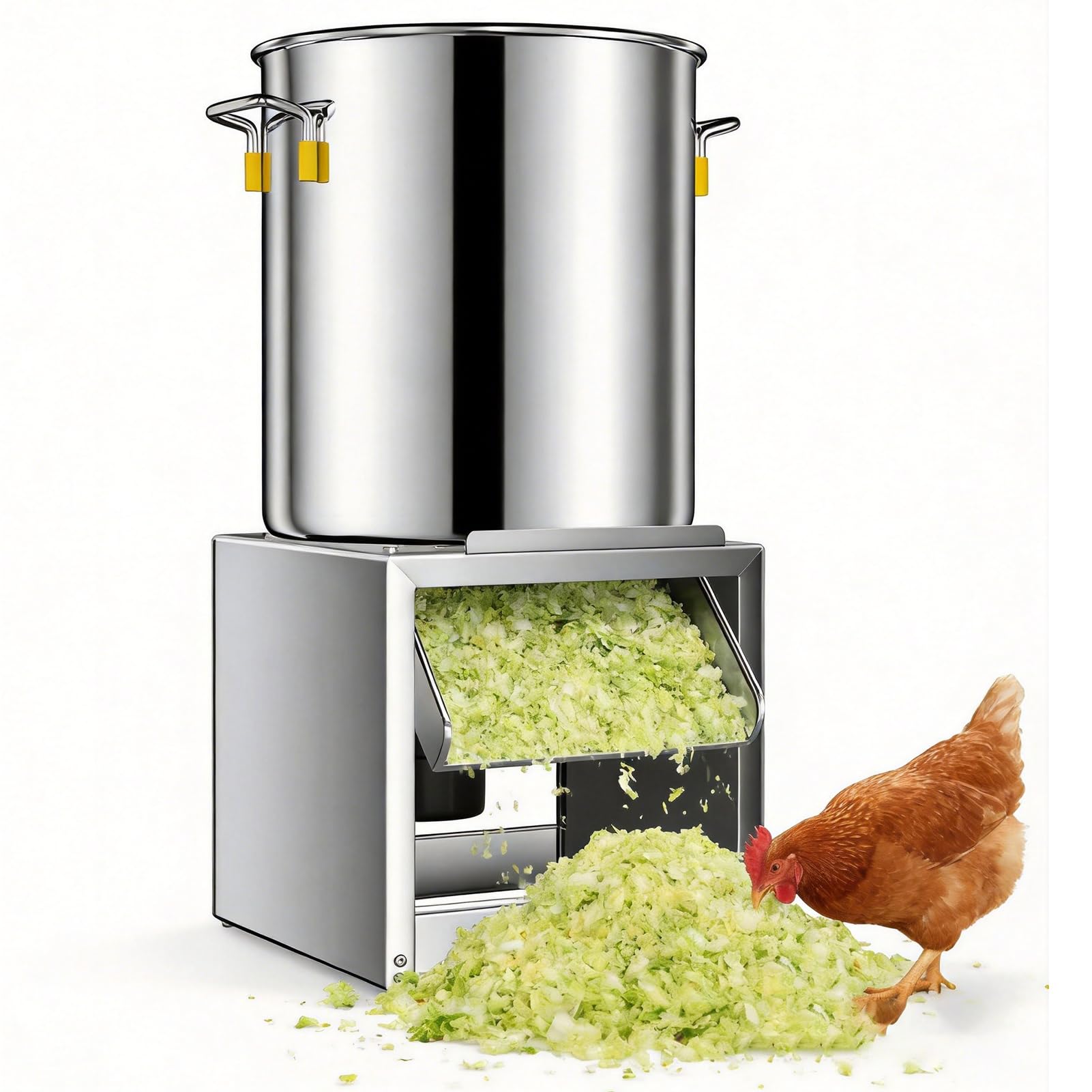ZTGL Poultry Feed Processing Chopper, Stainless Steel Grinder, 3500 Rpm Commercial Food Processor, Heavy-Duty Vegetable Chopper, For Farms, Livestock Breeding, And Ranches,1800W