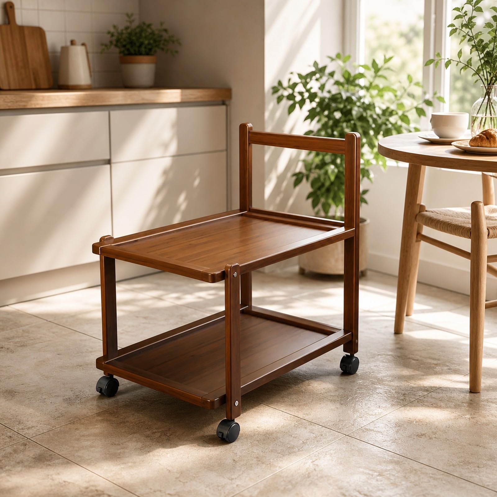 MagiDeal Carrello Salvaspazio con Ruote, 50CM, A Tre Livelli