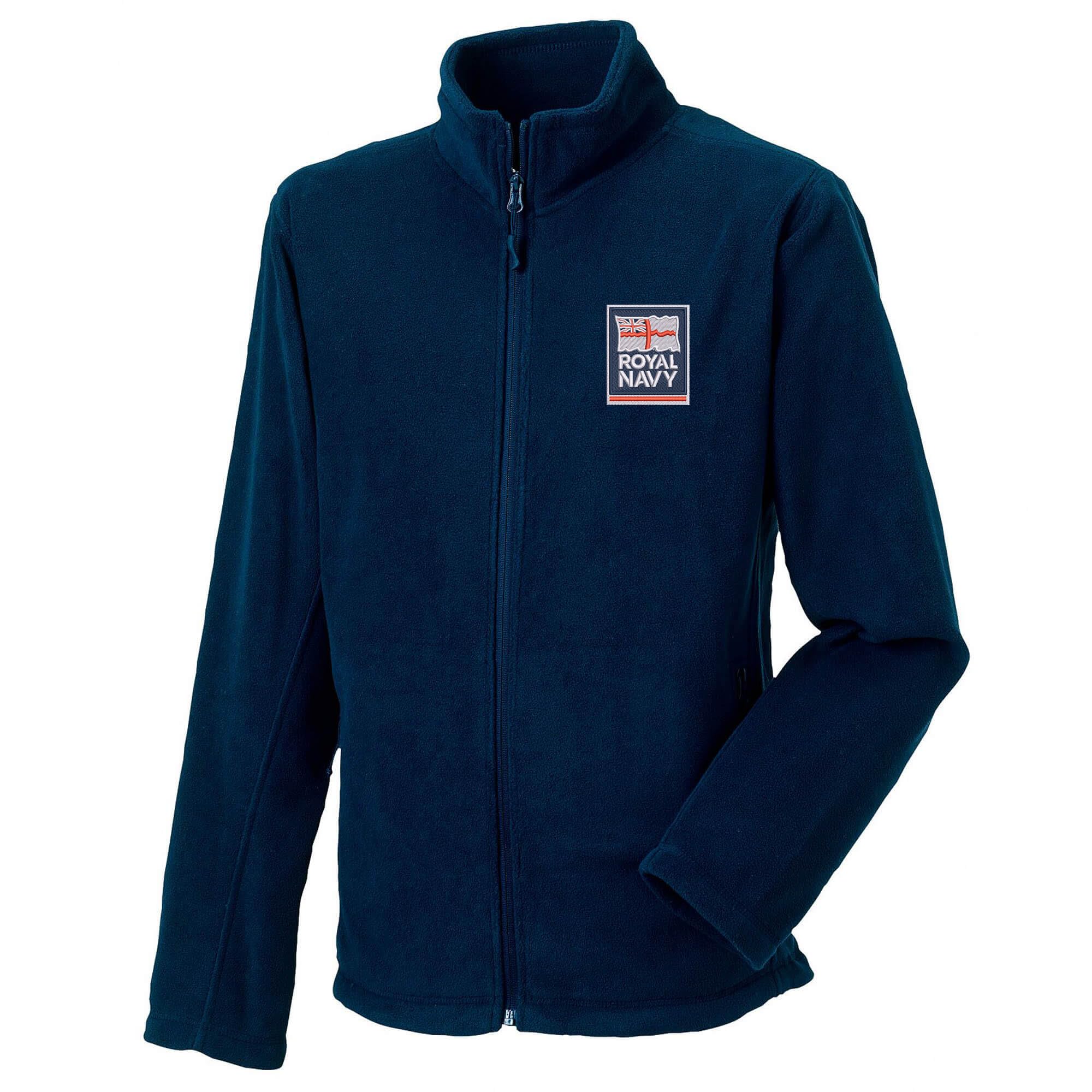 The Military Store Men's Navy Royal Embroidered Fleece, X Large