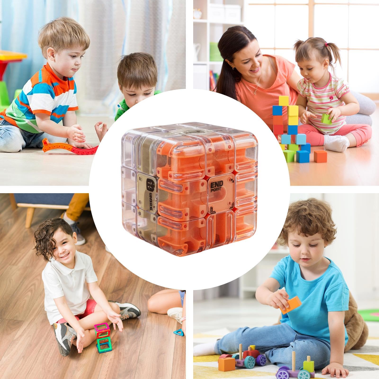 Cube Labyrinthe 3D, d'apprentissage Précoce - Jeu de Réflexion - pour École Maison Fête Voyage Salle de Jeu Soirée Familiale Activité de Groupe Camp d'Été et Éducation Cube Labyrinthe 3D, d'apprentissage Précoce - Jeu de Réflexion - pour École Maison Fête Voyage Salle de Jeu Soirée Familiale Activité de Groupe Camp d'Été et Éducation