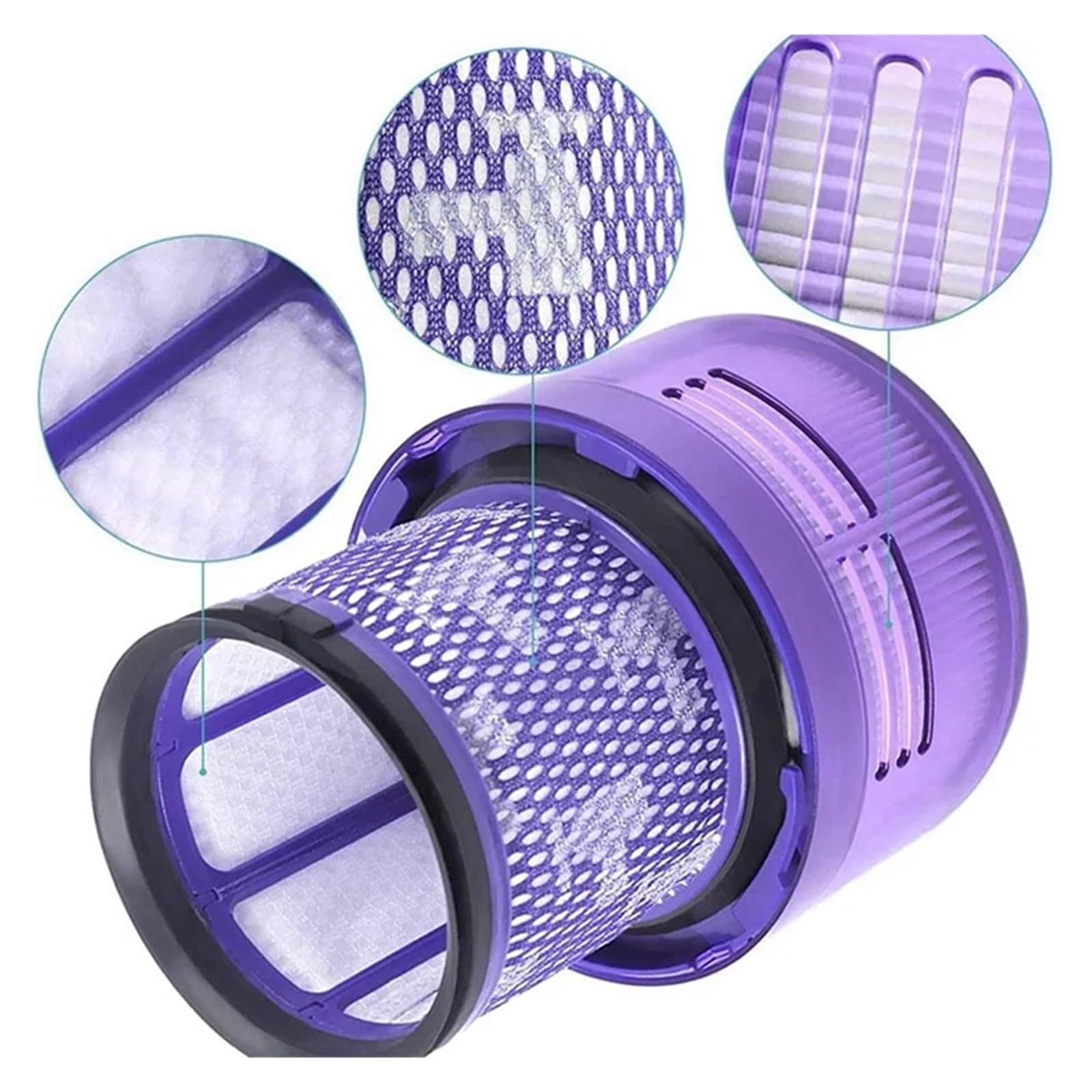 Filtro HEPA lavable, Compatible con Dyson, V11 V15, pieza de repuesto for aspiradora, filtro de aspiradora inalámbrico(1pcs)
