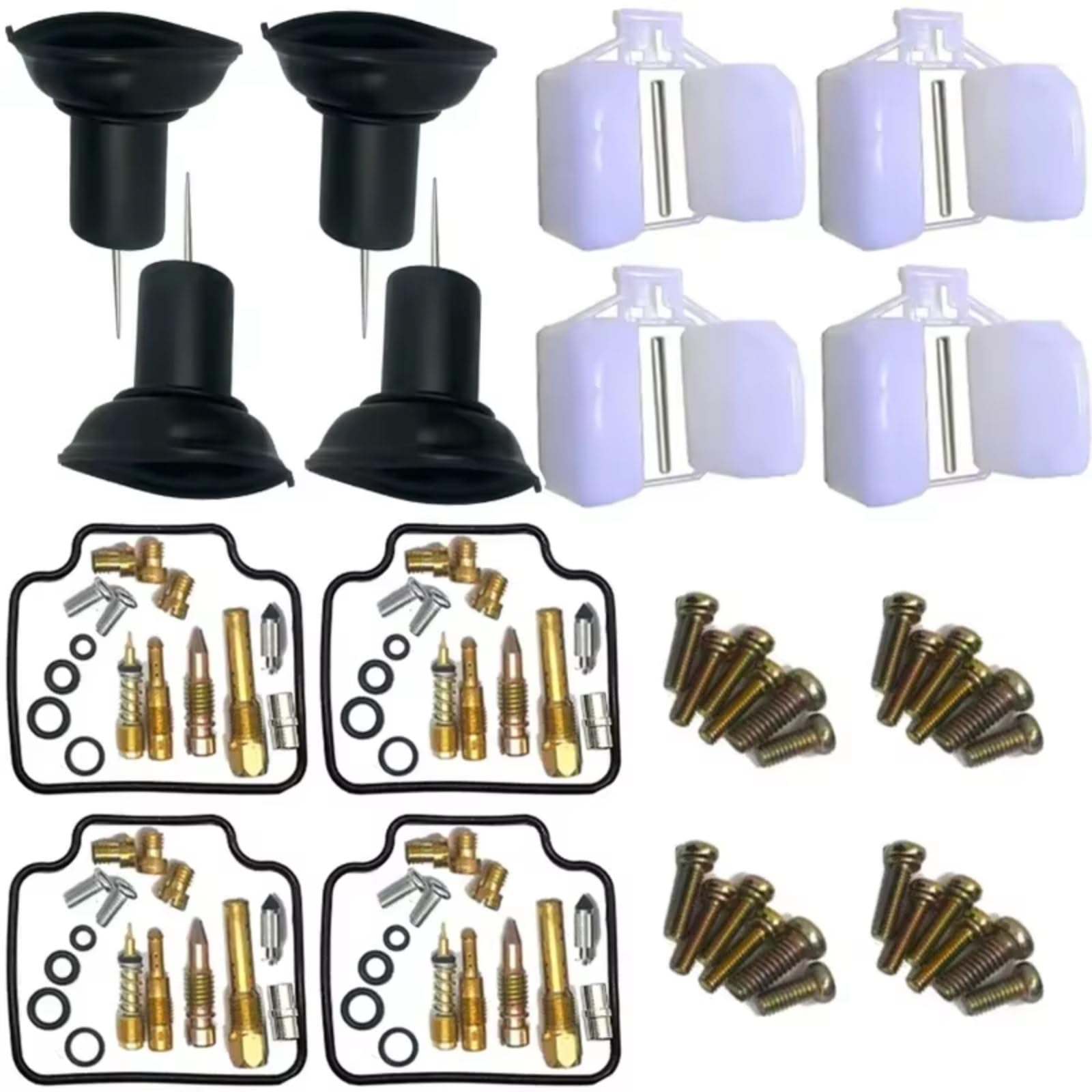 Kit De Reparación Carburador Motocicleta para CBX750P para CBX750P2 1987-2001 CBX 750 Conjunto De Reparación Diafragma De Pistón Kit de ReconstruccióN Carburador(Set 2)