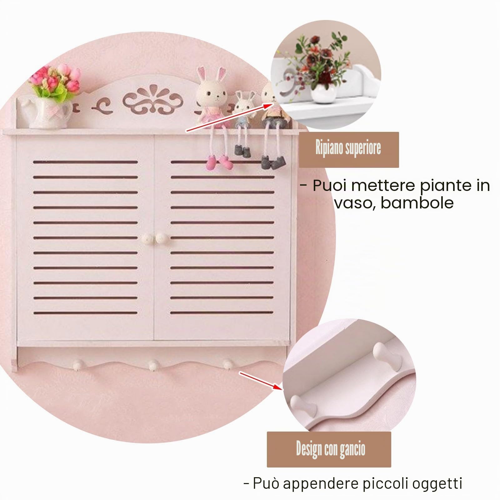 Elettrico Decorativo Copertura Decorativa per Scatola Interruttore Ufficio, Pannello Elettrico Lungo 40 46 50 58 Cm Nascondi Cornice/Mensola per Dipinti Ideale per la Casa, Coperchio Scatola per Misur