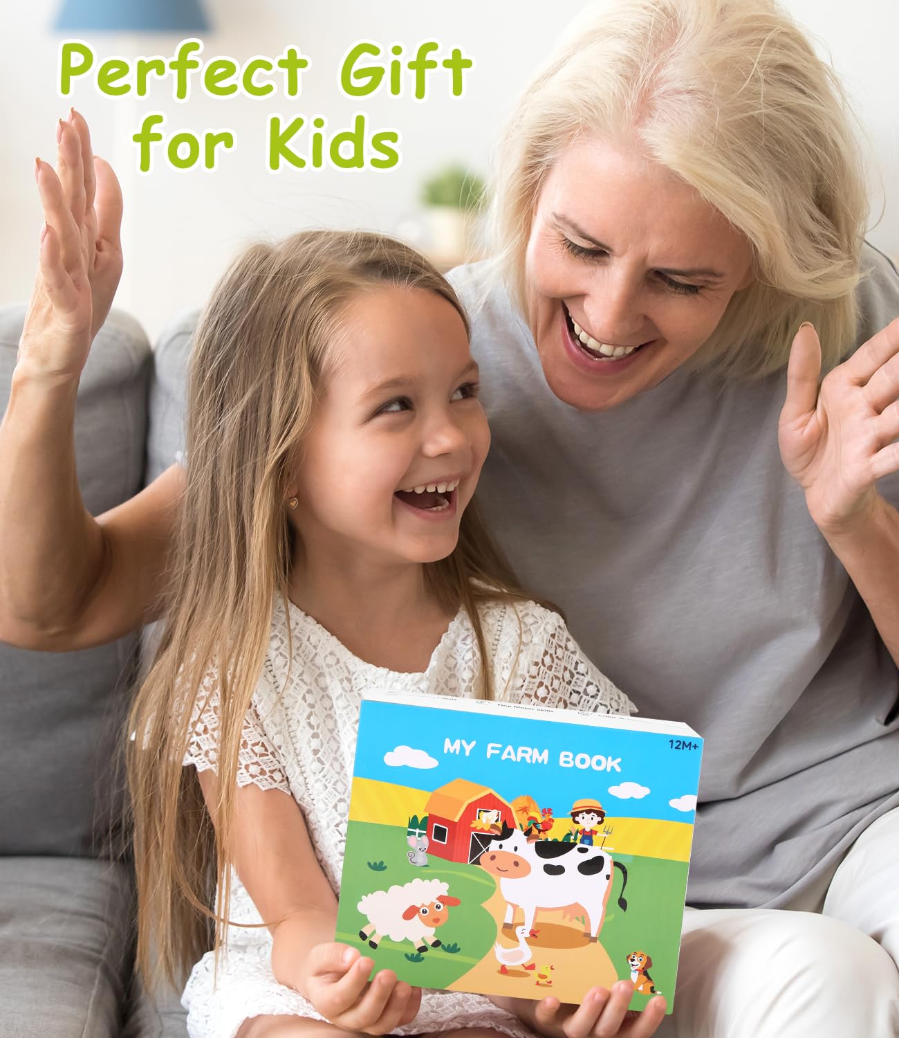 Busy Board Montessori Libro Interattivo 1 Anno, Quiet Book Sensoriale Educativo, Feltro Valigetta Giochi Montessori Didattici per Bambini di 1 2 3 Anni, Regali per Bambino e Bambina