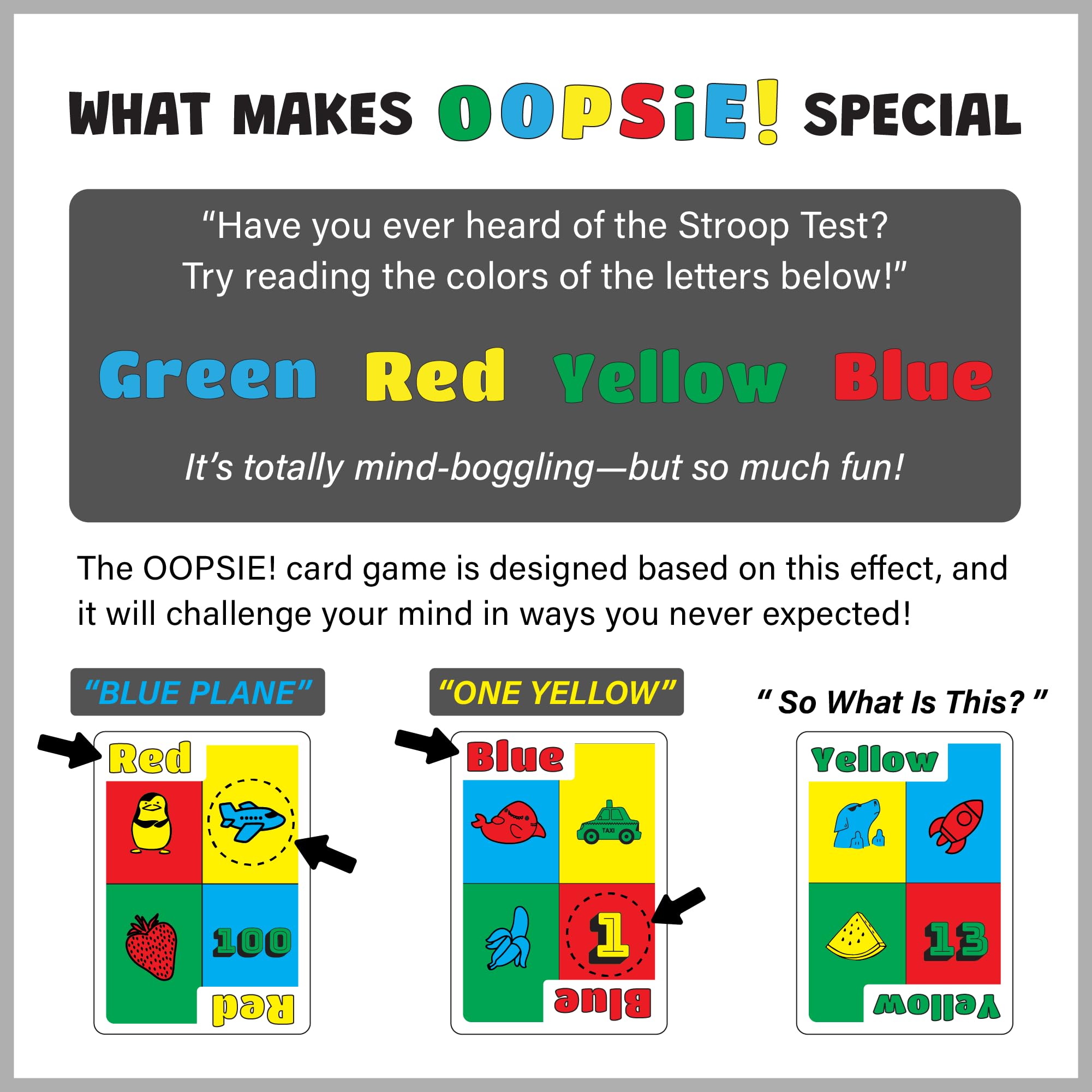 Oopsie! The Viral Color Challenge | Drinking Game - Test Your Alertness and Reflexes | Super Fun and Easy to Carry | Card Game for Adults, Couples, Family_Bachelor Party Games | New Game 2025 |