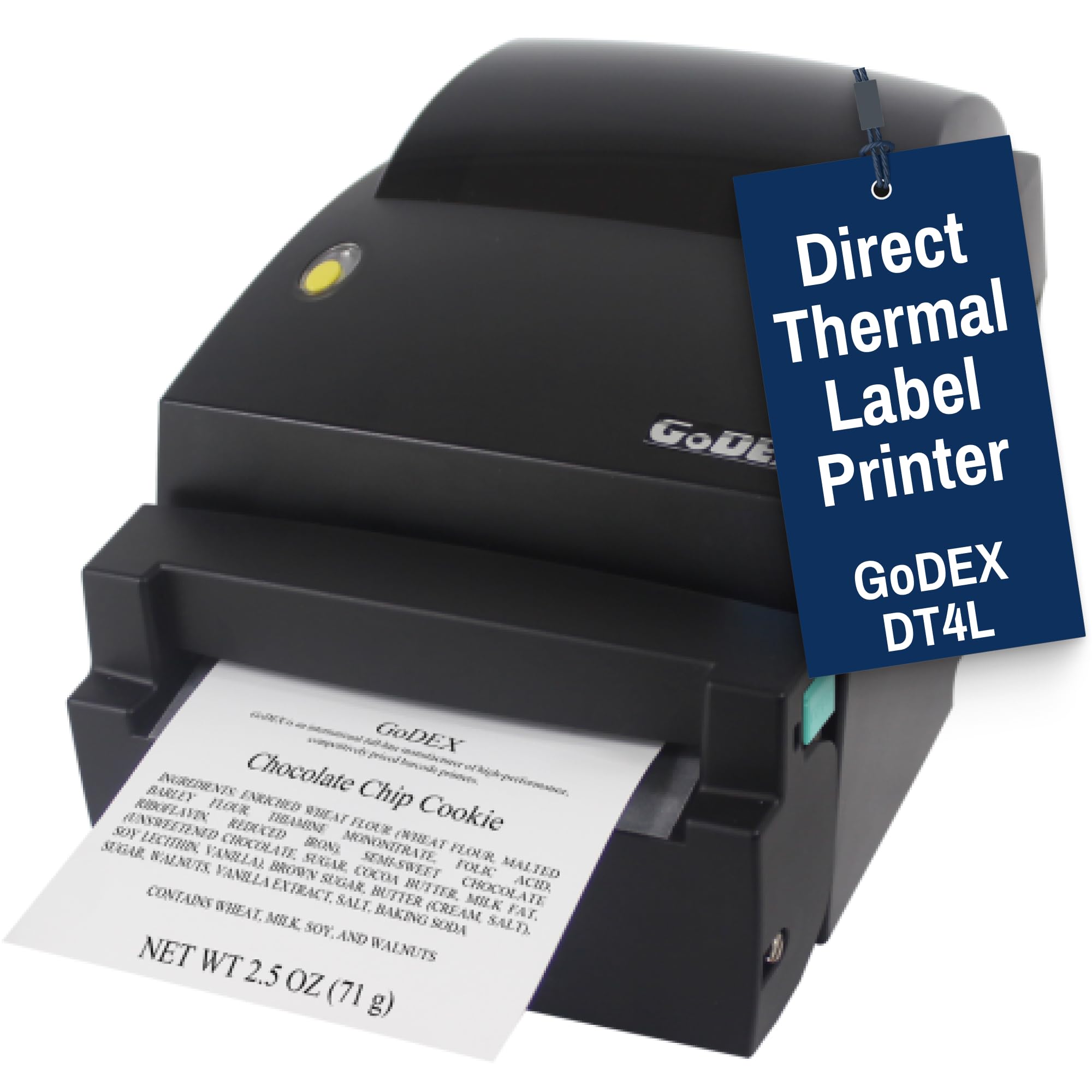 McAuley Labels GoDEX DT4L Thermal Shipping Label Printer, 4 in, 203 DPI