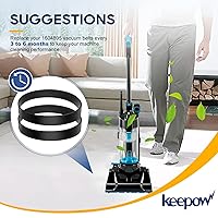 Vista 6 de KEEPOW Correa de vacío para Bissell Powerforce Compact, 1604895 correa para Bissell modelo 2112, 1520, 2690, 3508, 23T7, 23T7V, 3130, 21129