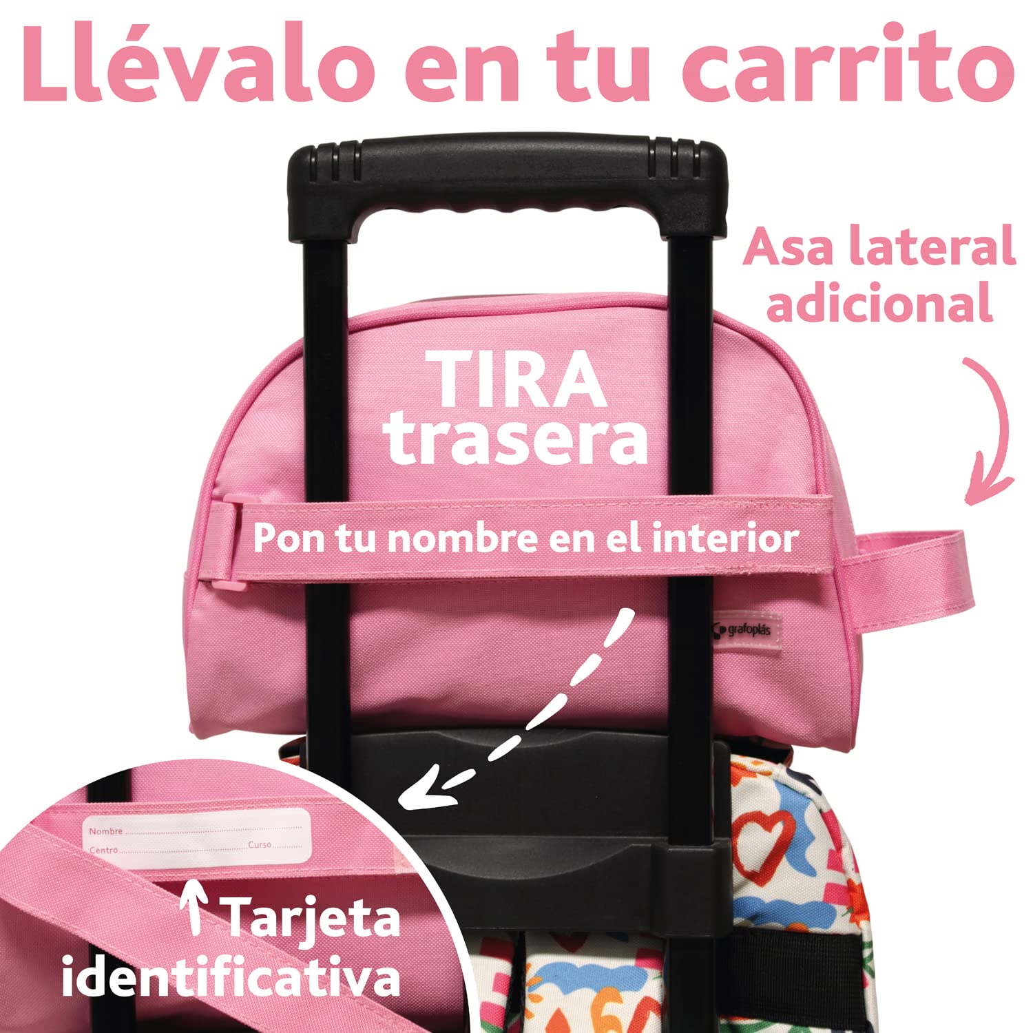 Grafoplás Bits & Bobs, Neceser Redondo Unisex Niños, Violeta, 26x15x12cm