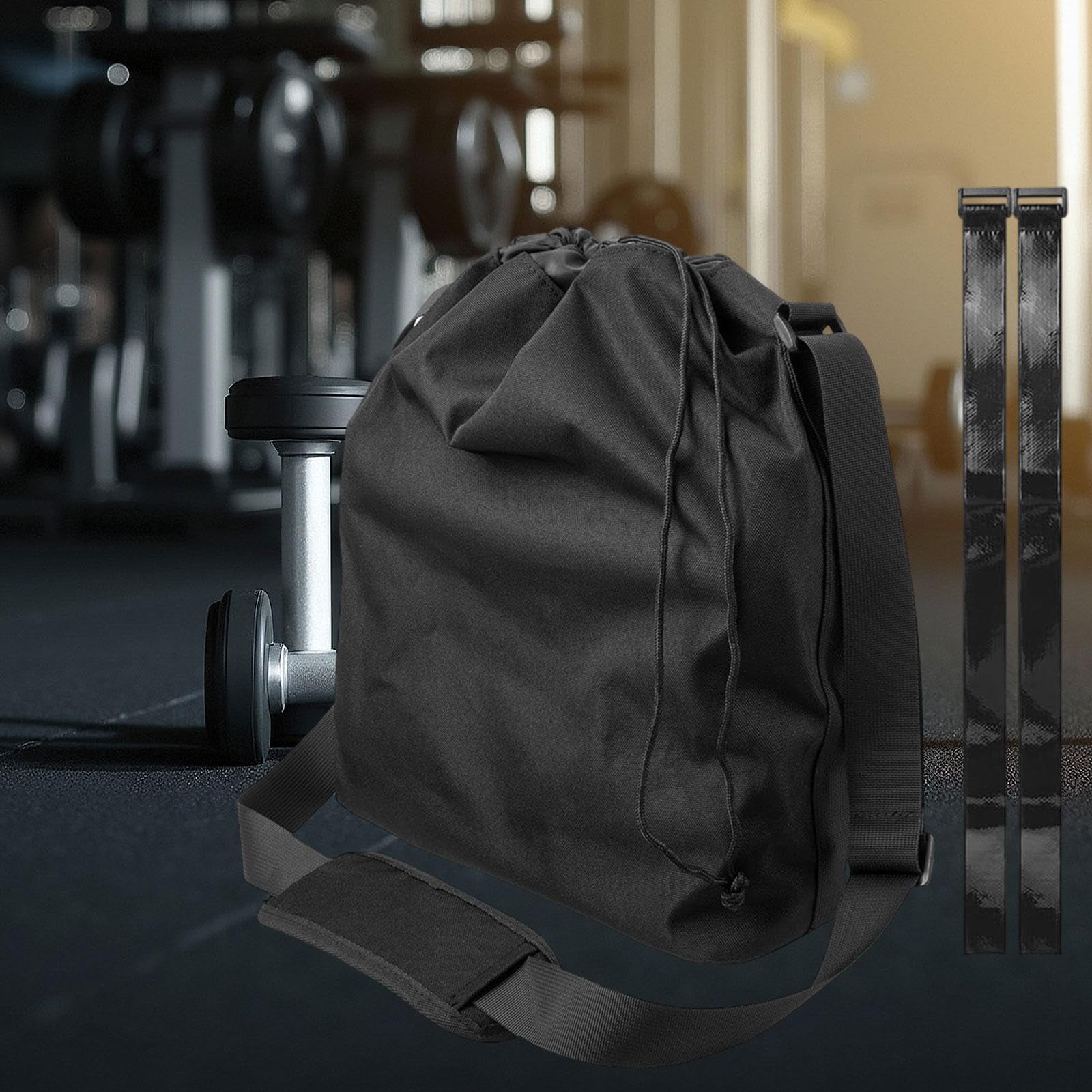 Torba do przechowywania hantli, przenośna torba na siłownię crossbody, na fitness, kemping i trening, trwała konstrukcja z zapięciem typu flip top, idealna do zorganizowanego sprzętu do ćwiczeń