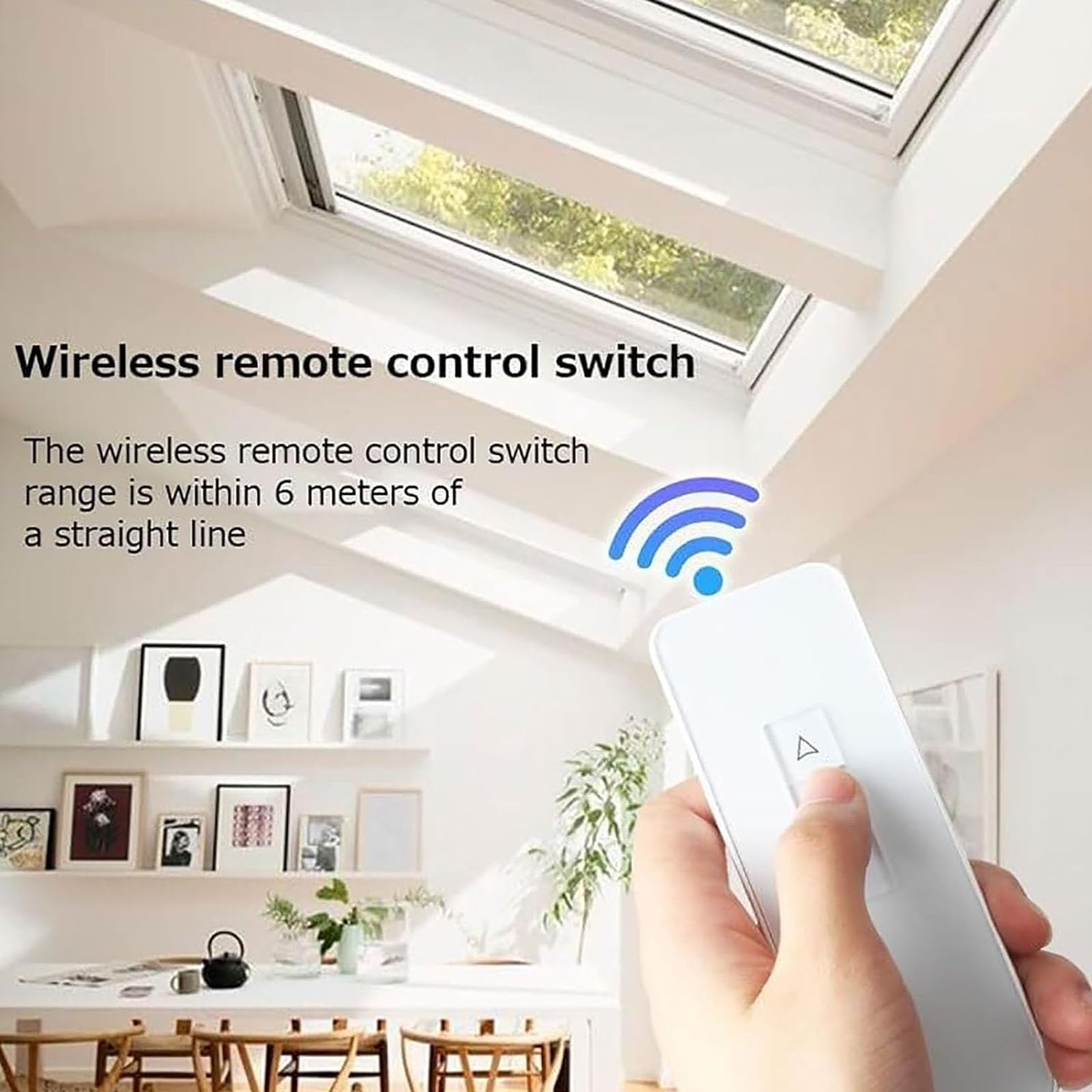 Kit de abridor de ventanas automático con actuador eléctrico, doble cadena, interruptor de pared de diseño silencioso y control remoto para ventanas de techo y ventilación de invernaderos