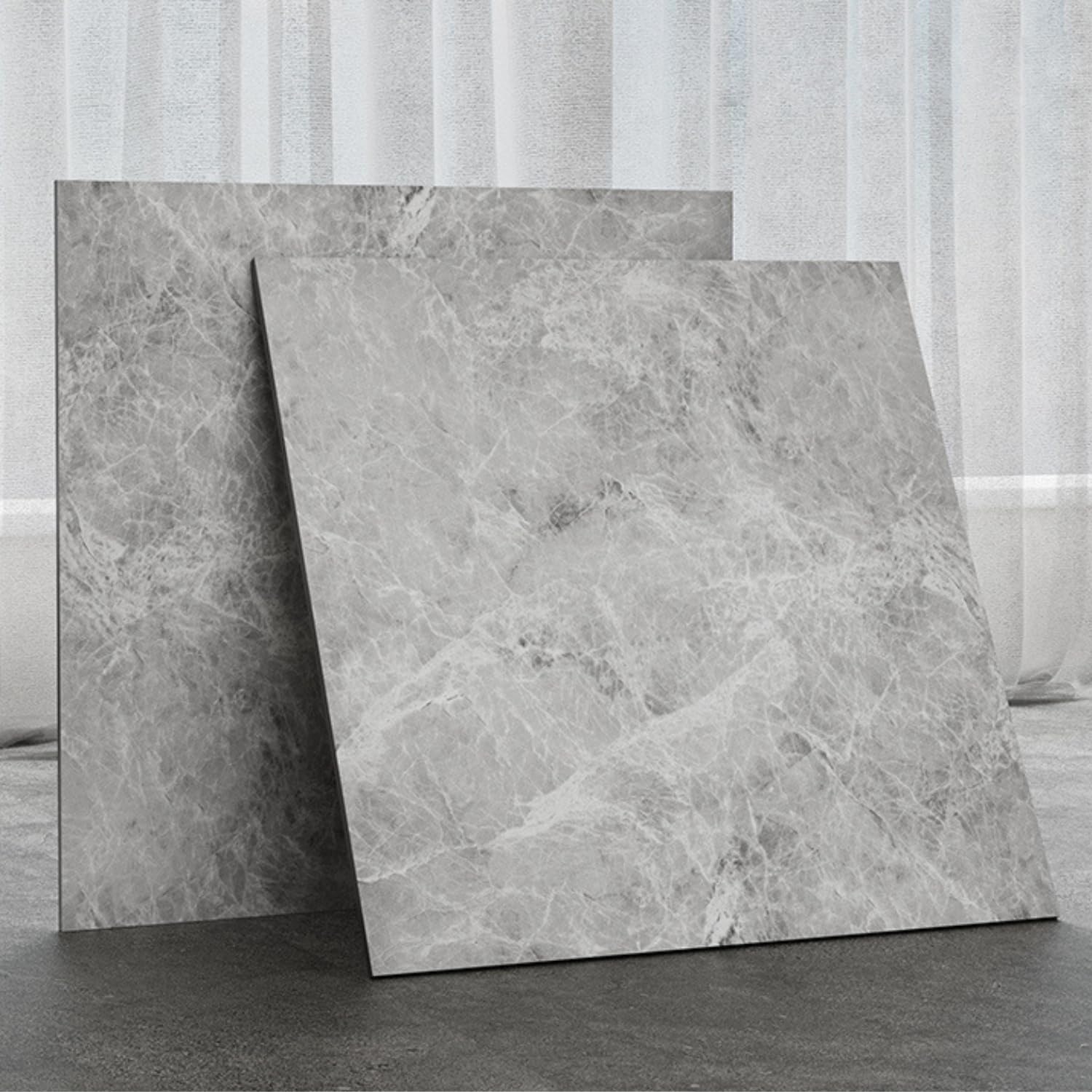 Floor Tiles Cushion Floor Marble No Adhesive Required Just Stick It Flooring Tiles Floor Material Floor Sheet Flooring Sheet Suitable for Bare Feet Rental OK High Durability Entrance Washroom