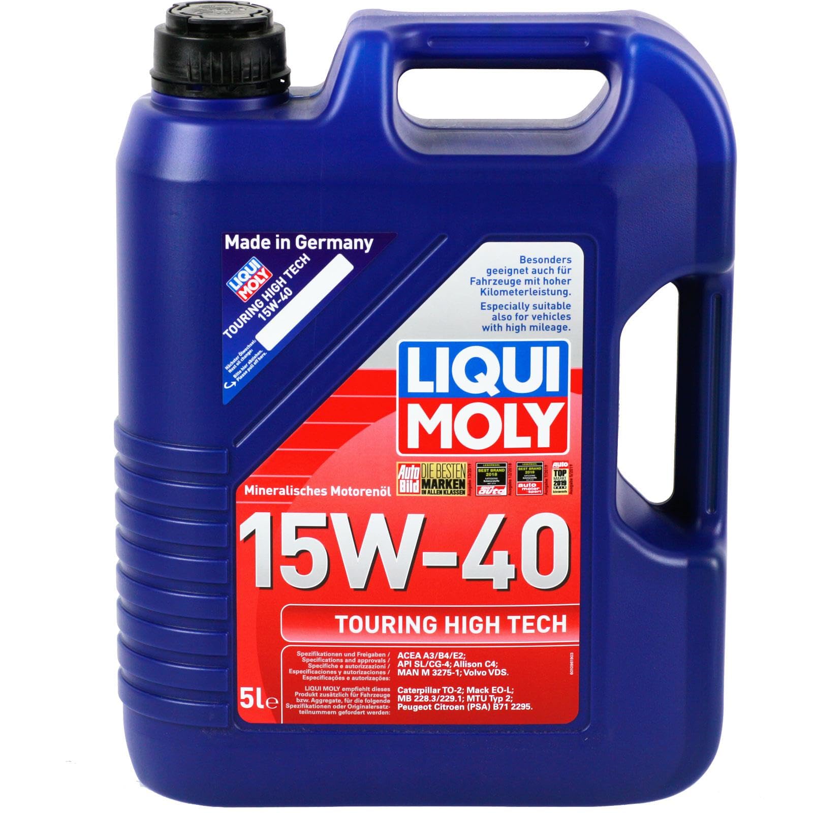 Liqui Moly Touring High Tech 1096 Engine Oil 15 W-40 5 Litres