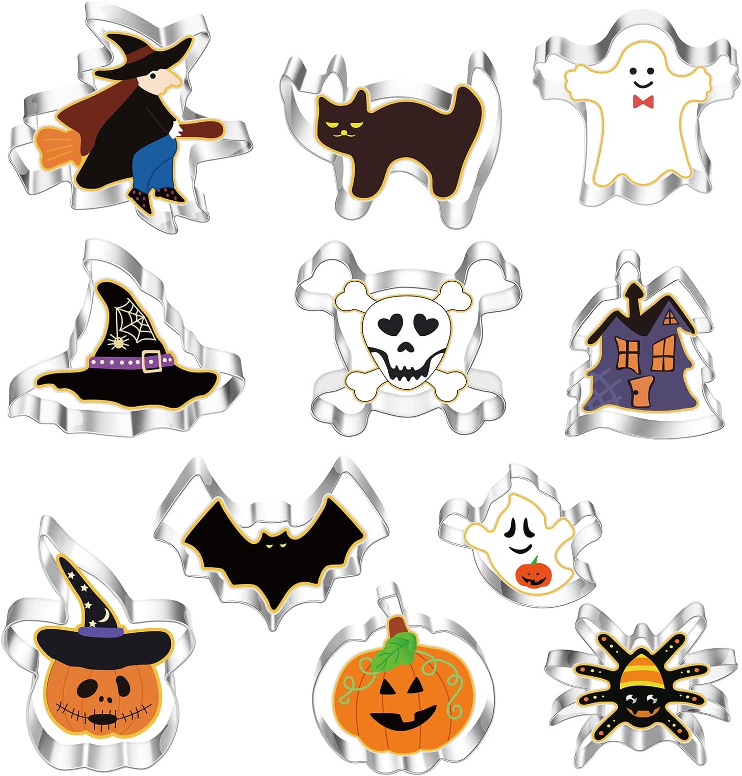 ZENKER Lot De 7 Emporte-Pièces Halloween En Acier Inoxydable