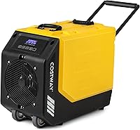 Vista 9 de COSTWAY Deshumidificador comercial 190 PPD con bomba, deshumidificador de espacio de rastreo moldeado rotacional con manguera de drenaje de 26 pies