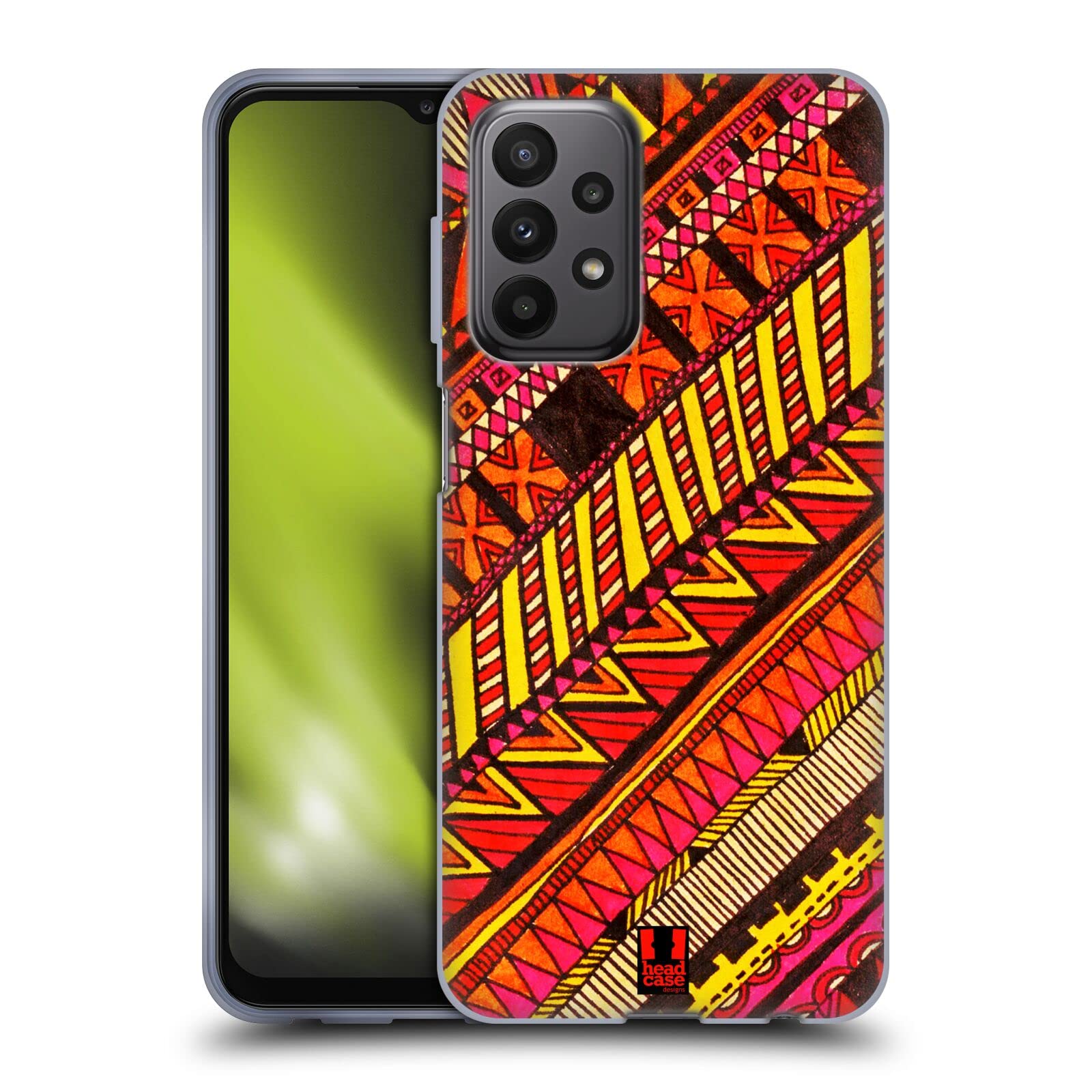 Head Case DesignsWarm Aztec Doodle Soft Gel Case Compatible with Samsung Galaxy A23 / 5G (2022)