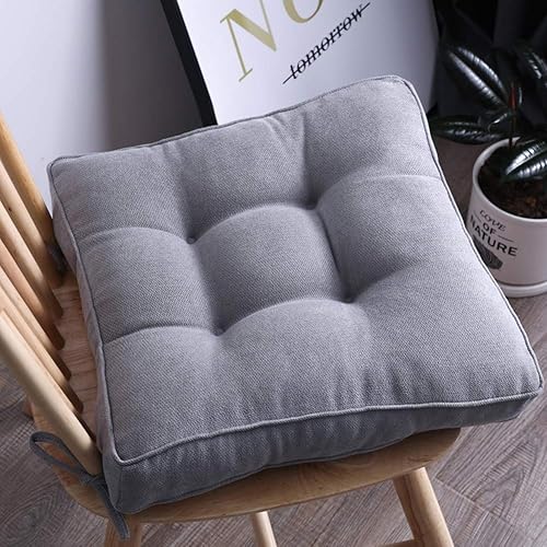Miniatura 12 de Cojín redondo suave para silla, cojín acolchado antideslizante, cojín de asiento suave y cómodo para sillas de cocina, comedor y oficina