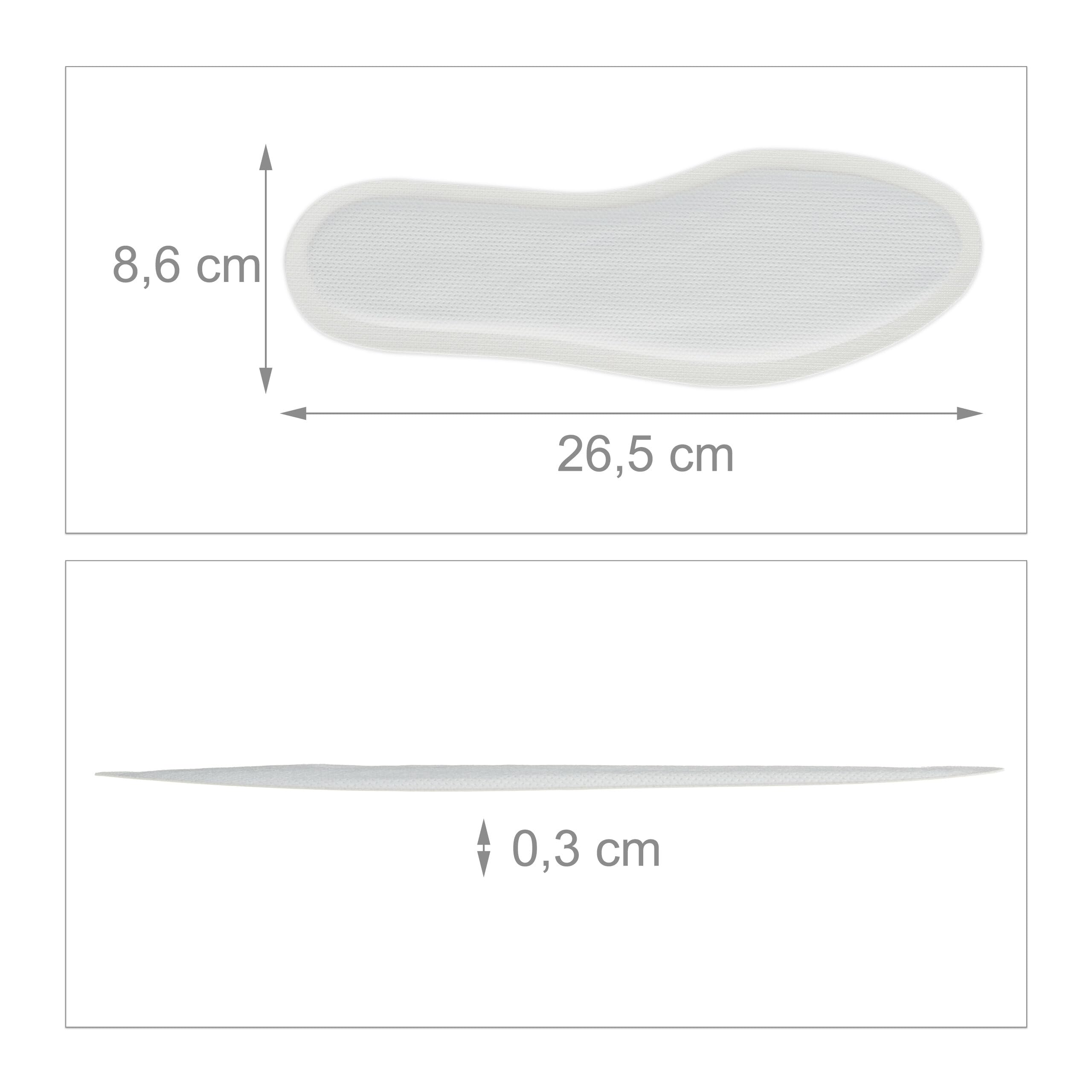 Relaxdays Sohlenwärmer Paar 20 works Size L Heat Insoles for Shoes 8 Hours Feet Air Activated Self Warming White, L - Image 4