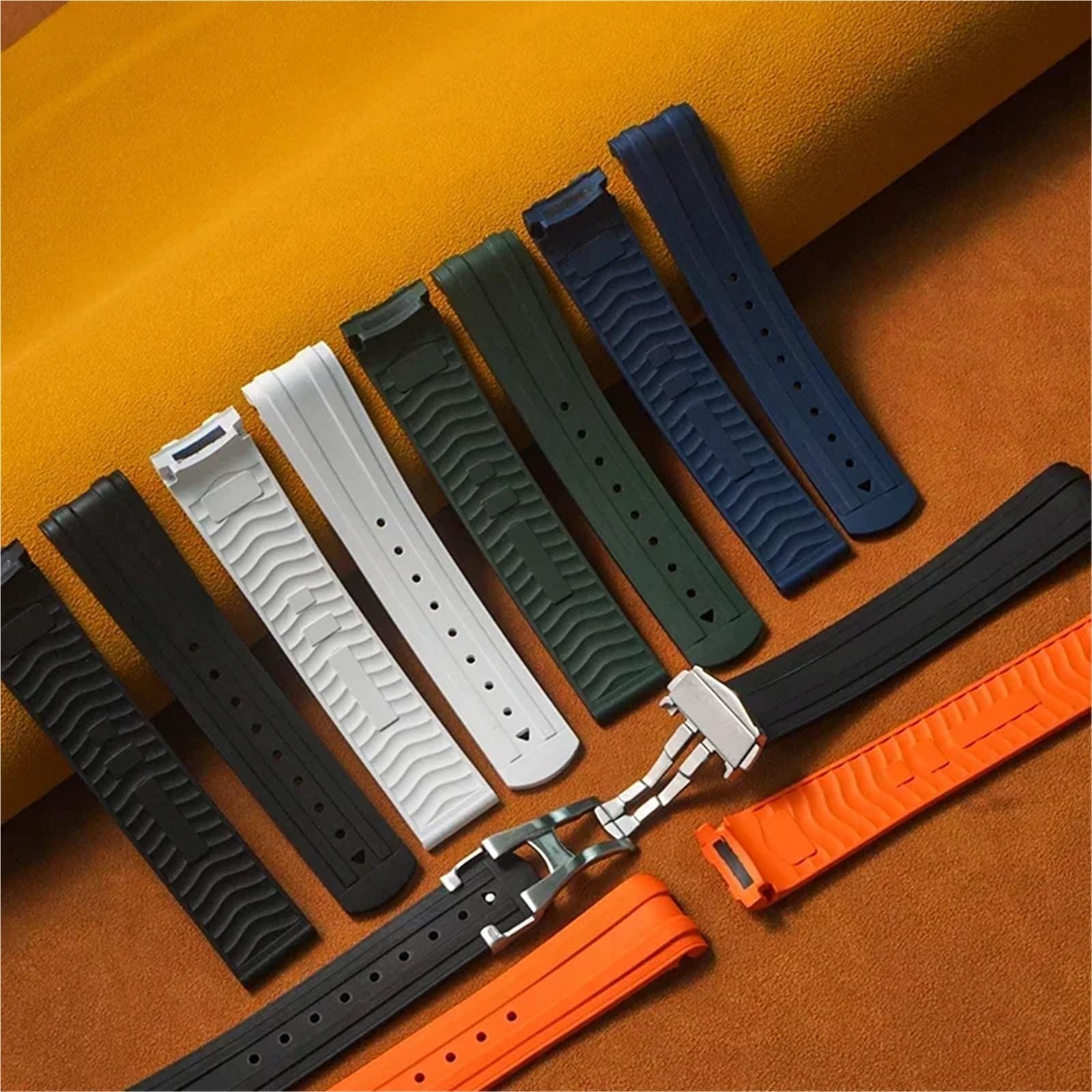 Watch_Band Pasek z gumy fluoroelastomerowej, wielokolorowe opcje Watch_Band
