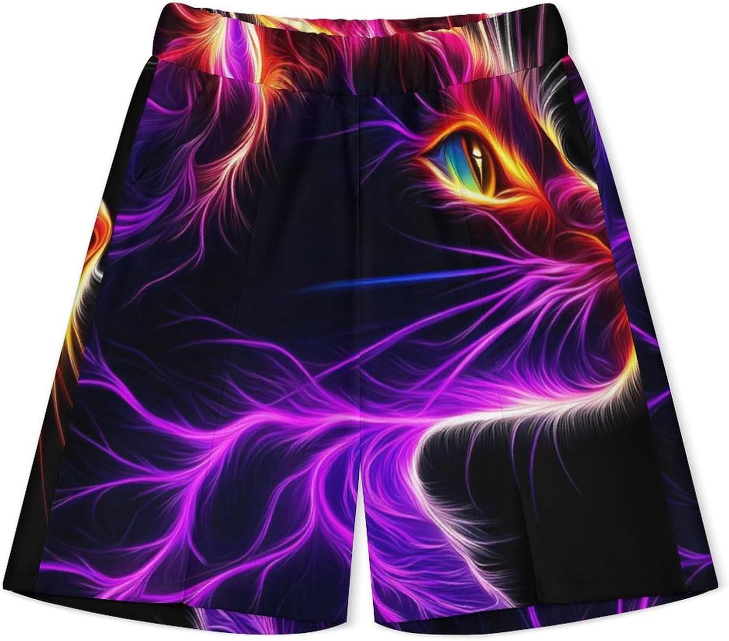 Thunder Cats Print Mens Polo Shirts Track Suits 2 Piece Short Sleeve Sweatsuit 1/4 Zip Golf Loungewear for Sports