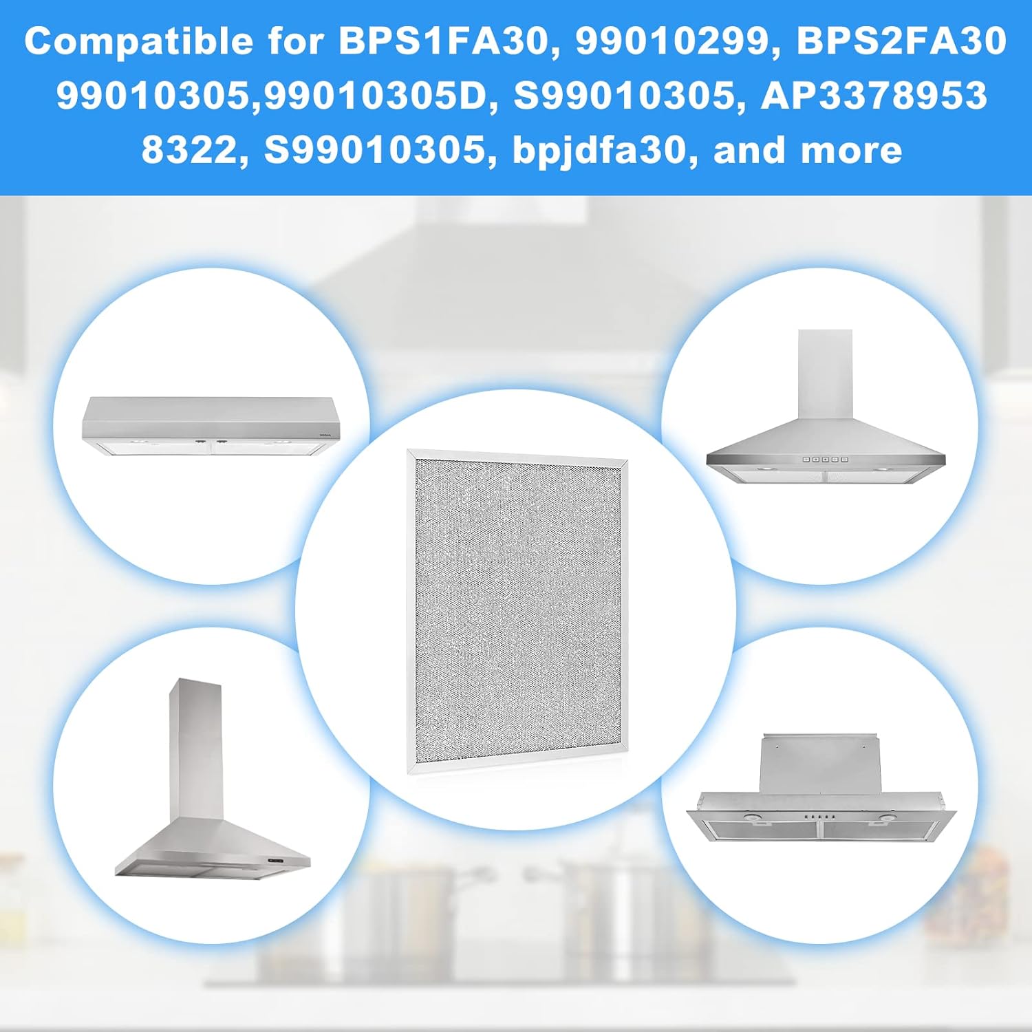 Buy Range Hood Filter Replace Broan Model BPS1FA30, 99010299 113/4 X