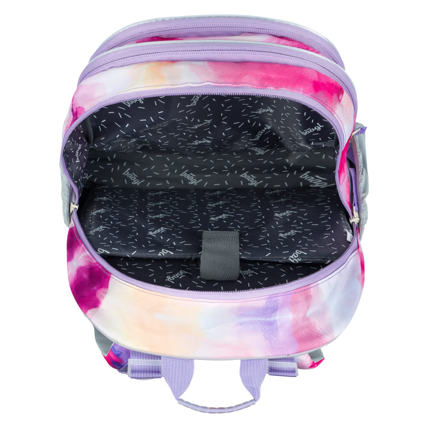 Baagl Schulrucksack Set Mädchen 3 Teilig, Schultasche für Grundschule Volksschule, Grundschule Ranzen mit Brustgurt, Ergonomischer Schulranzen (Painting)