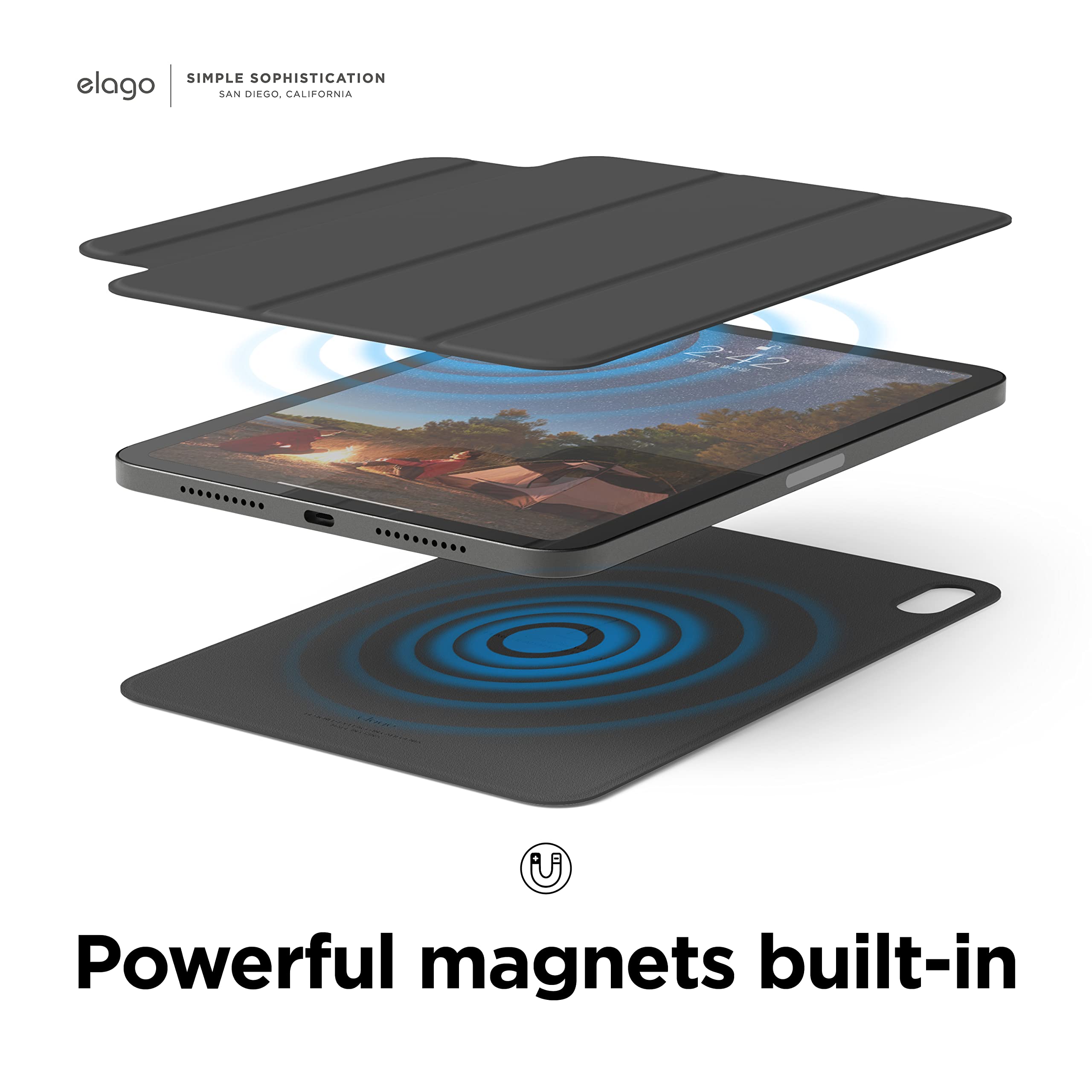 Amazon.co.jp: elago iPad Mini 8.3インチ 第6世代 用 磁気手帳型