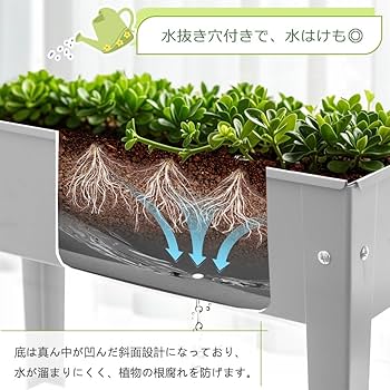 Amazon.co.jp: HeshiJ プランター プランタースタンド 大型 屋外