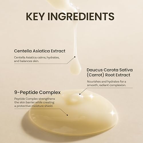 Miniatura 7 de ONGREDIENTS Centella Asiatica Crema hidratante de té con arginina y péptido, alivio del enrojecimiento y loción reparadora de barrera cutánea con